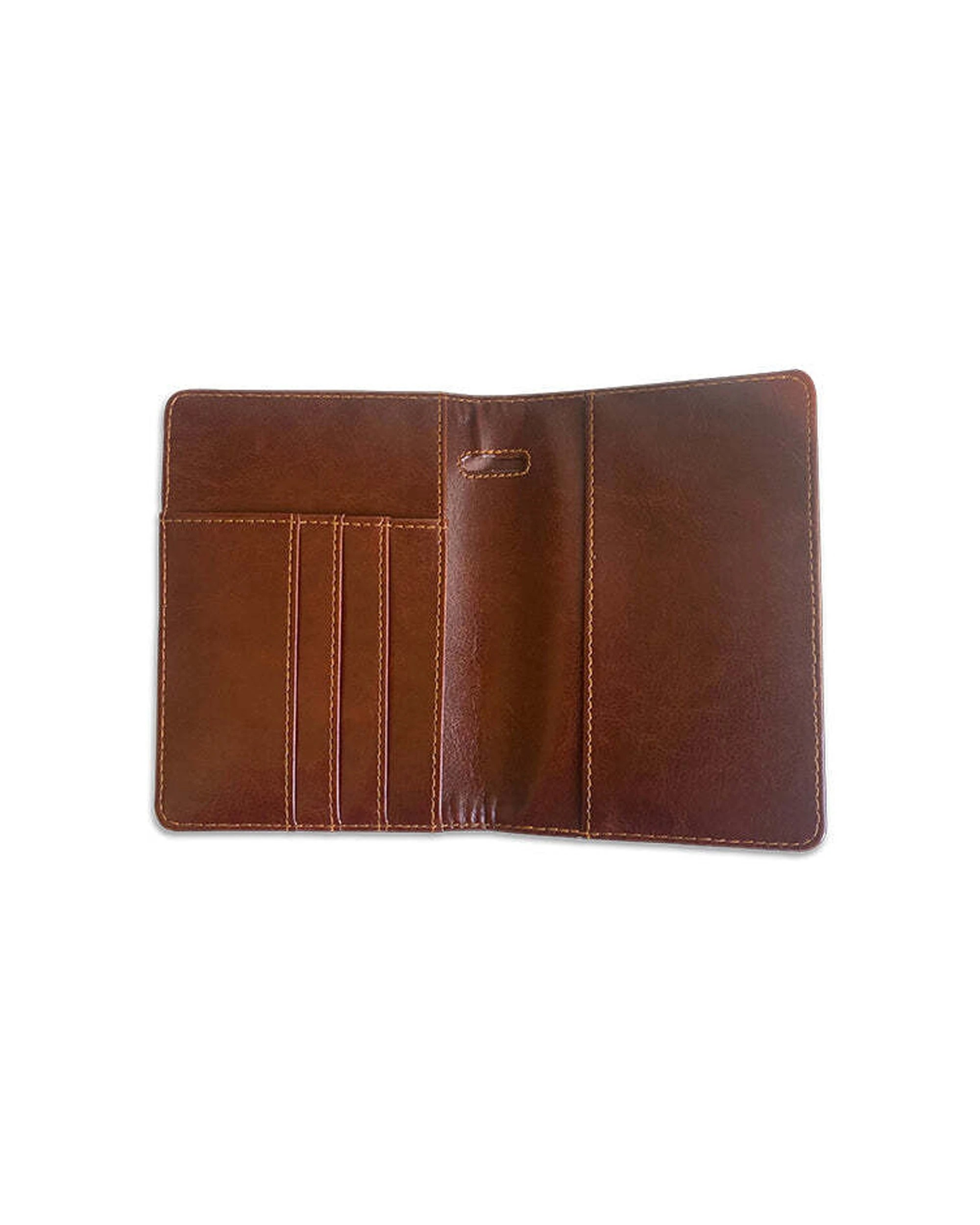 4 Mens Republic Travel Wallet And Luggage Tag Set Faux Leather With Wristlet - Brown, 4 of 6