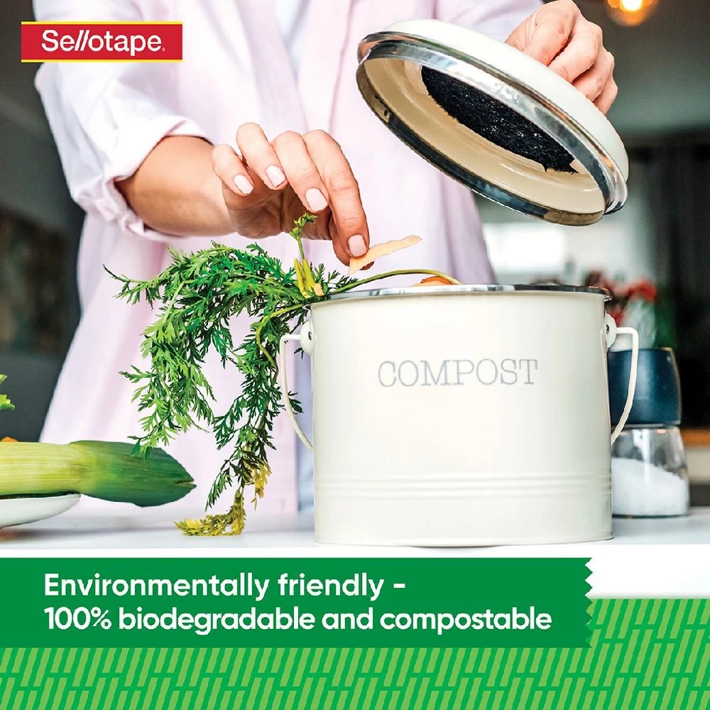 2 Sellotape Enviro Tape With Dispenser 18mm x 40m, 2 of 4