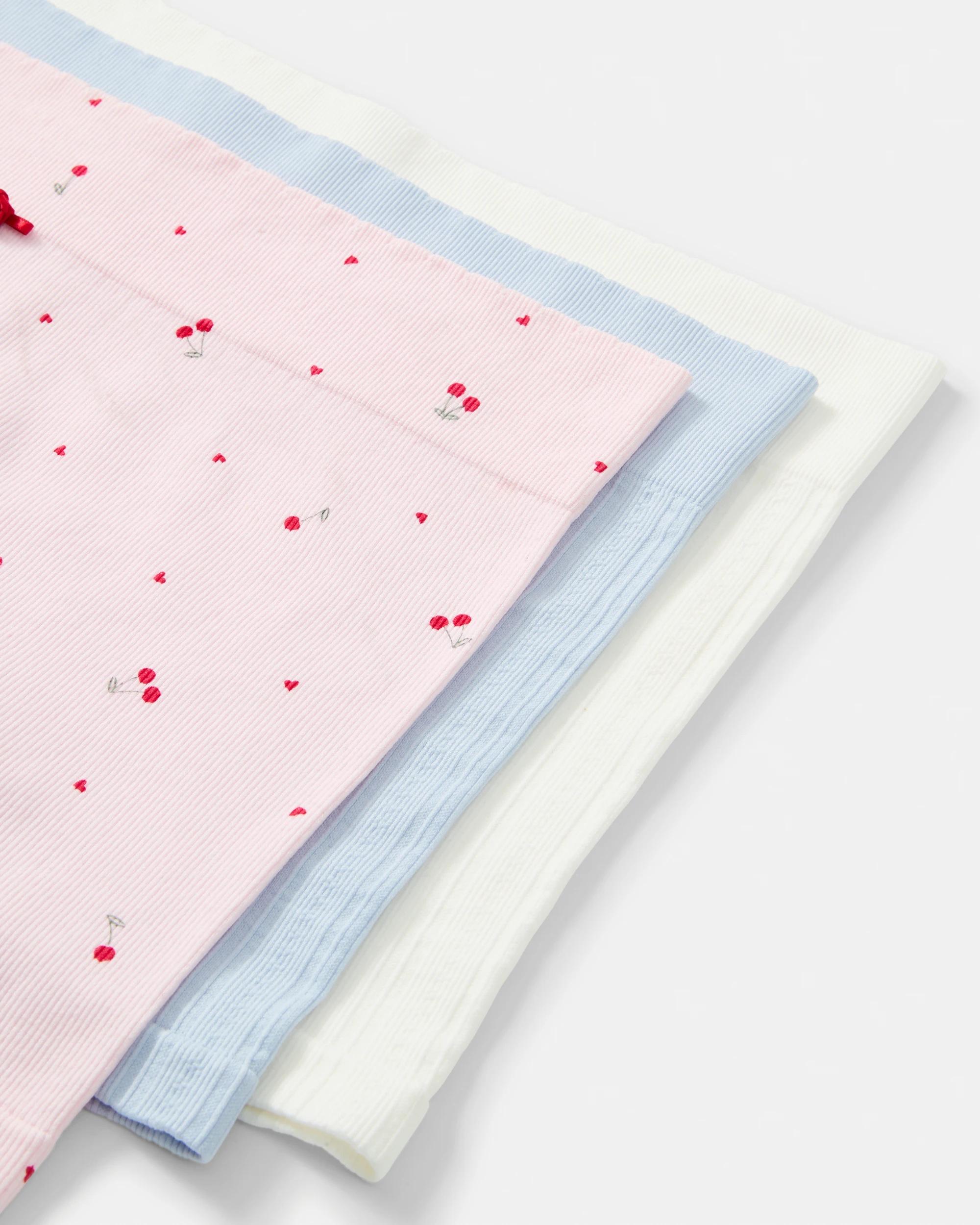 2 3 Pack Seamfree Rib Boyleg Shorties Chery Hrts, 2 of 10