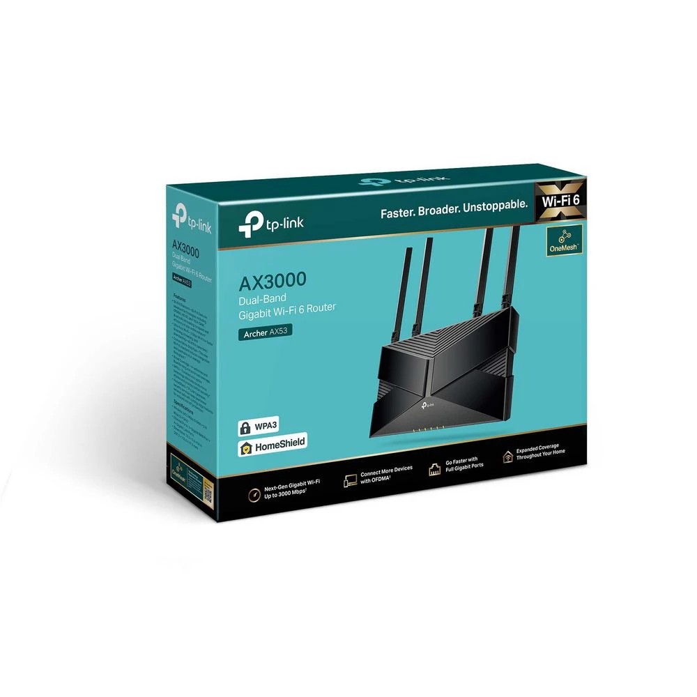 3 TP-Link Archer AX53 AX3000 DB Gigabit WiFi 6 Router, 3 of 4
