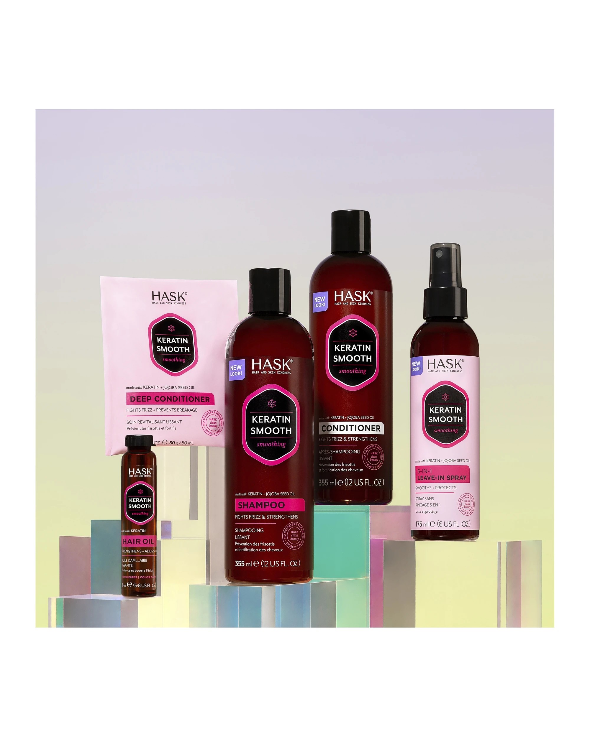 8 HASK Keratin Smooth Smoothing Shampoo 355ml - Keratin and Jojoba Seed Oil, 8 of 10