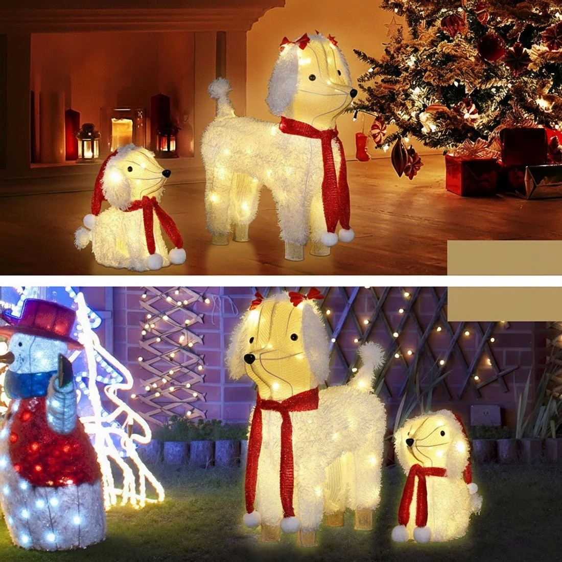 6 Jingle Jollys Christmas Lights 60 LED Fairy Light 2pcs Dog Decorations Set - Multi, 6 of 8
