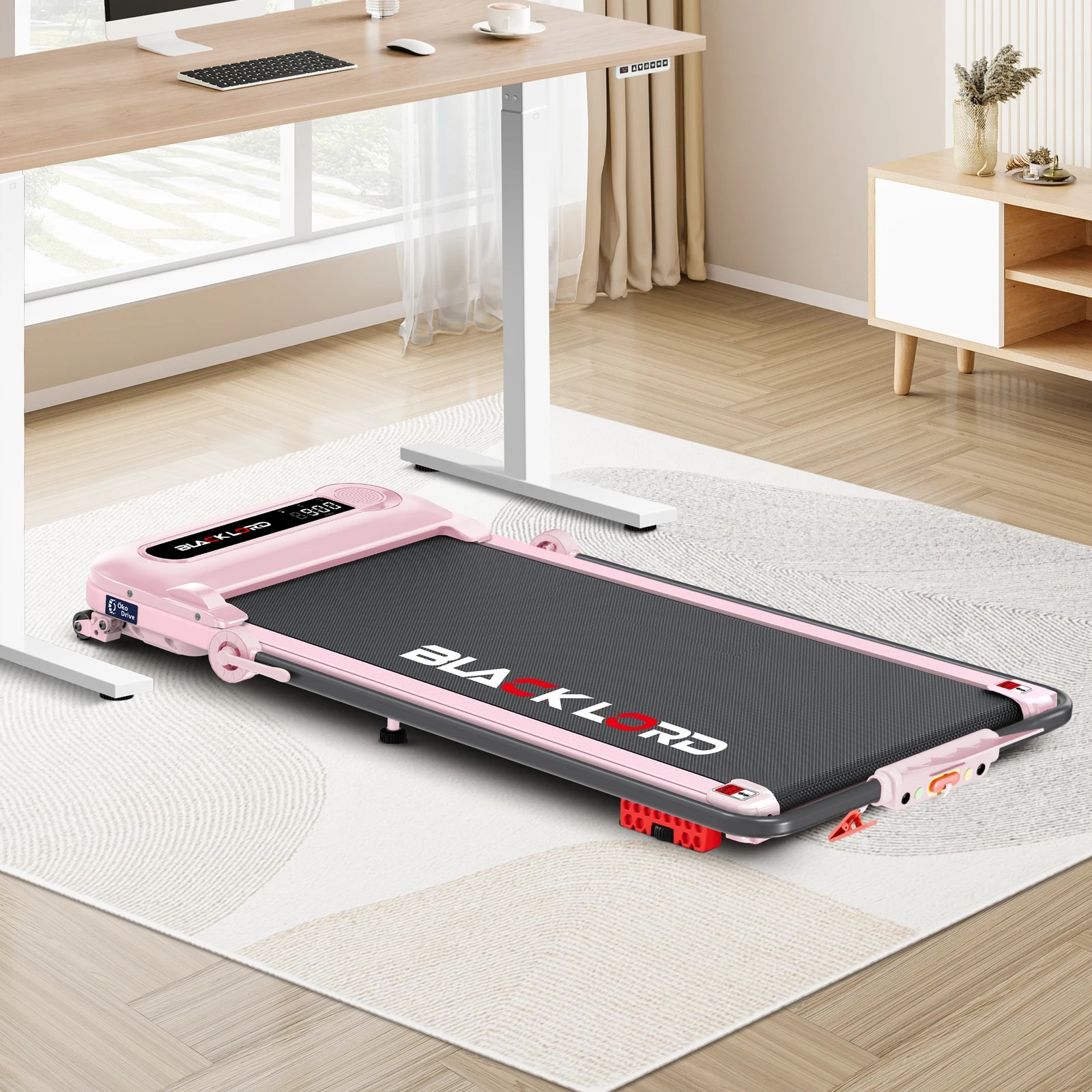 3 Black Lord Treadmill Electric Walking Pad Folding Incline Shock Absorbers - Pink, 3 of 9