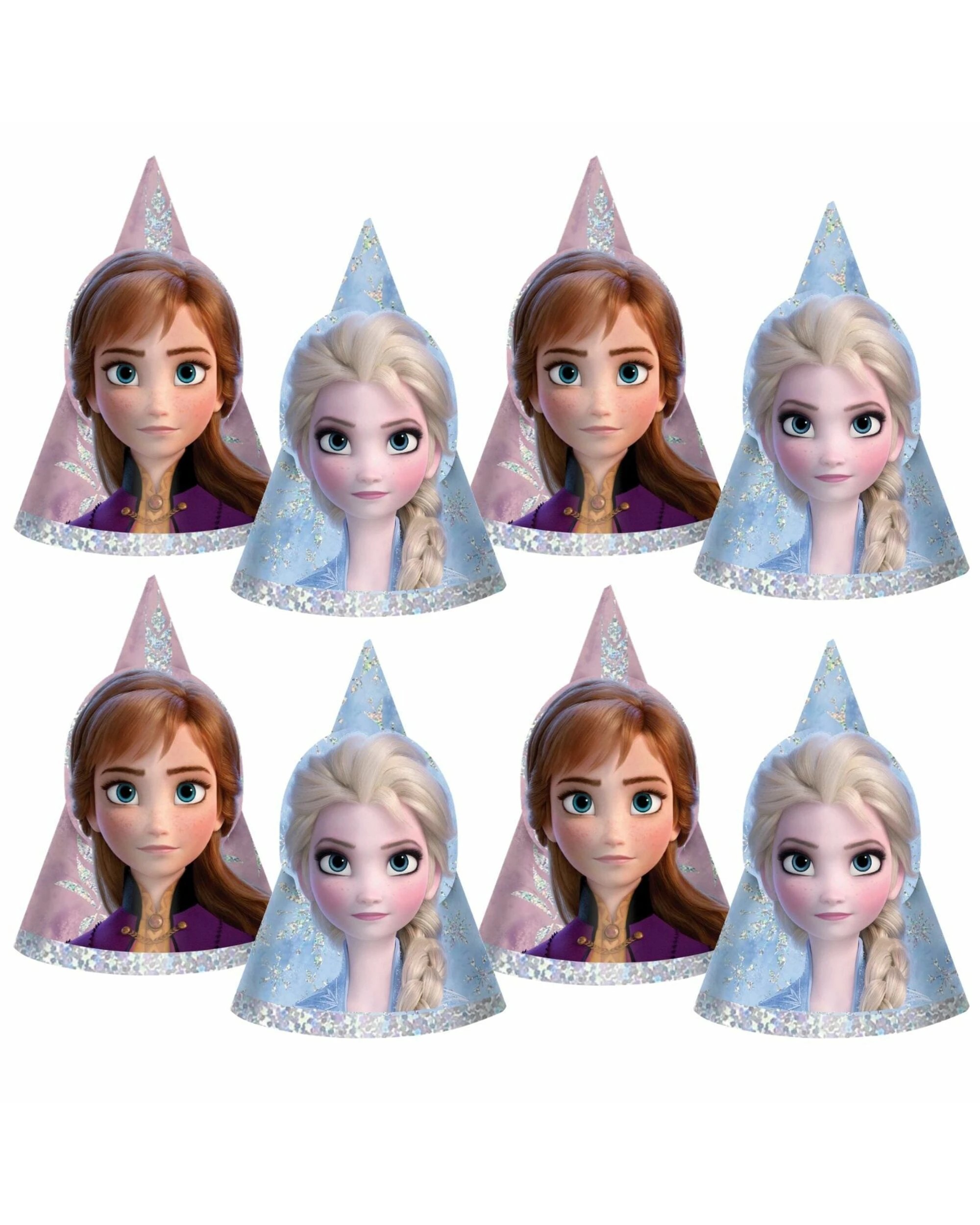 1 Disney Frozen 2 Mini Party Hats Pack of 8, 1 of 2