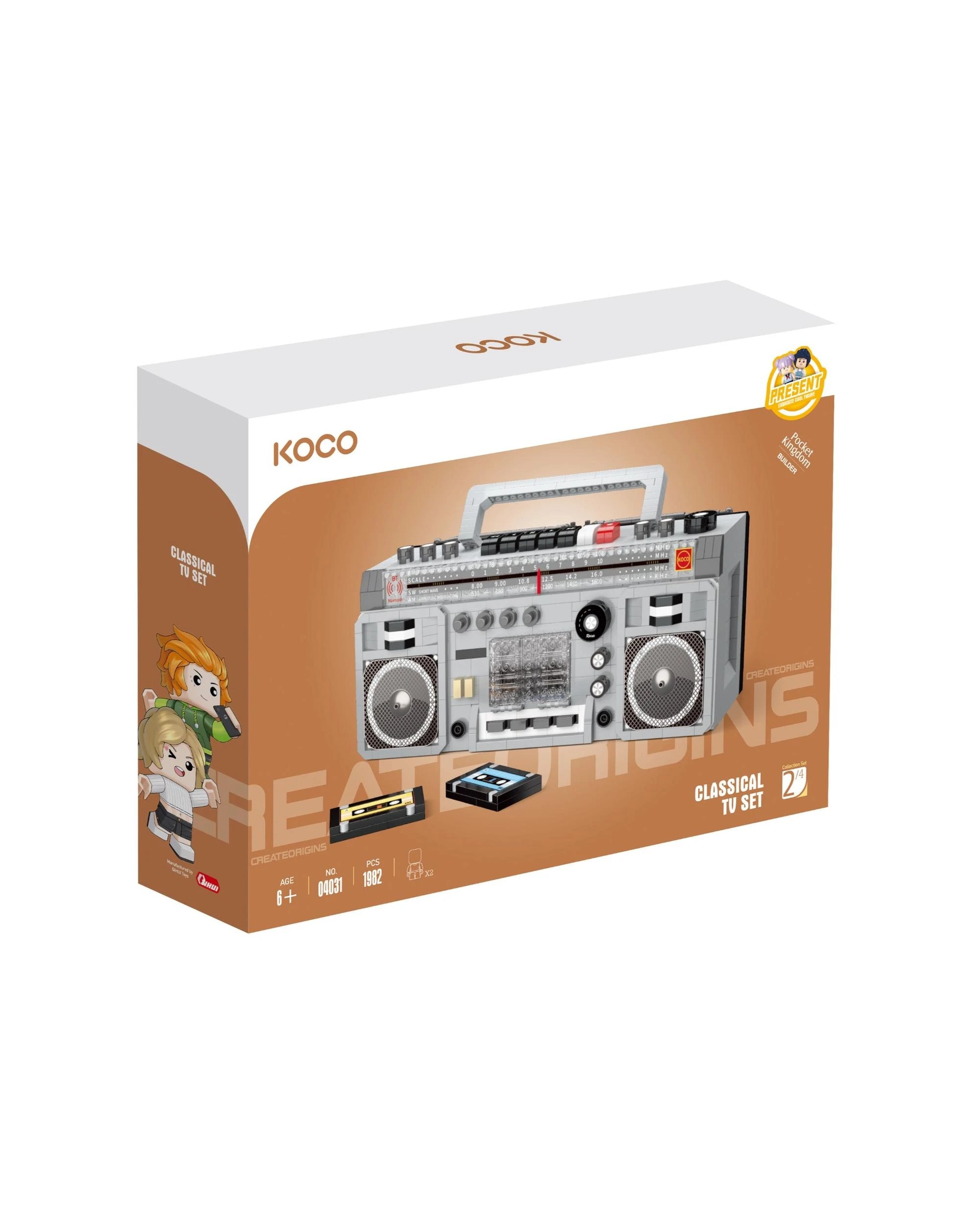 1 Koco Bricks Old-Fashioned Radio 1982 Pieces, 1 of 2