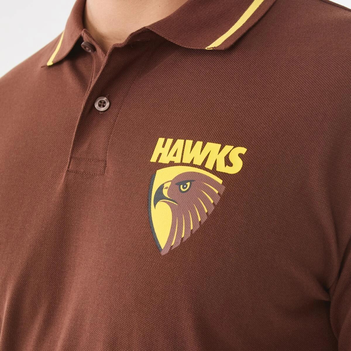 5 Official AFL Adult Polo Shirt Hawthorn, 5 of 6