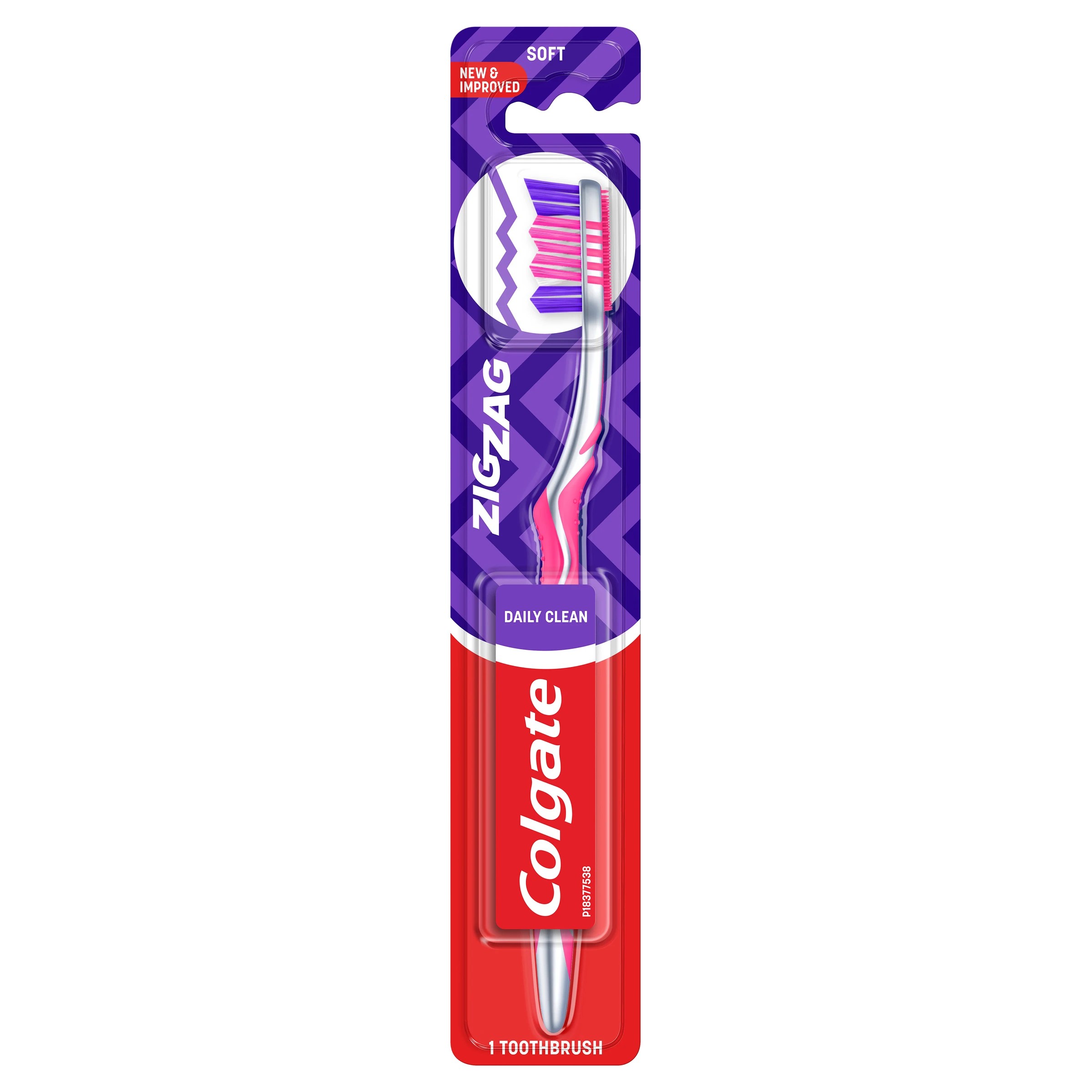 1 Colgate ZigZag Toothbrush - Soft, 1 of 7