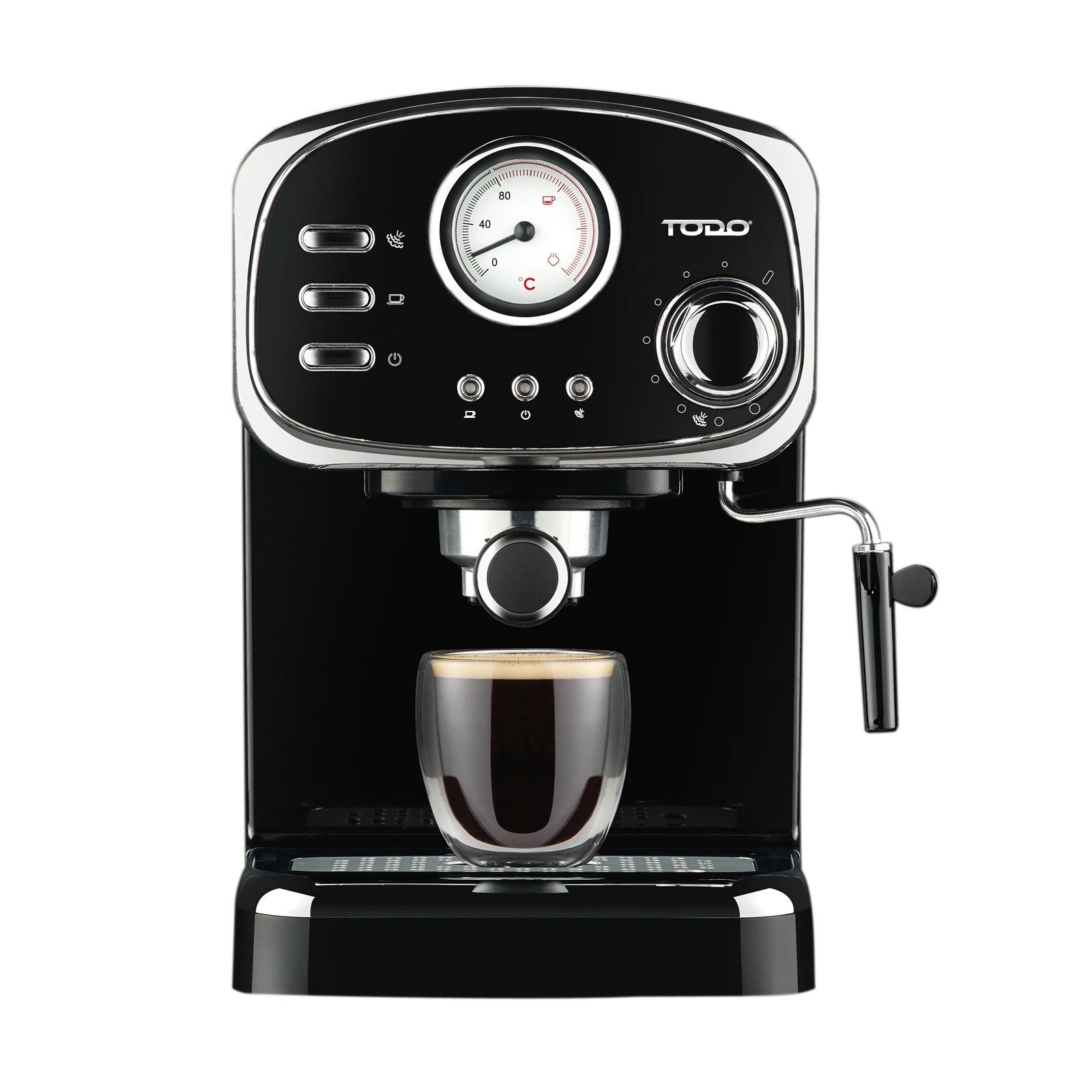 3 TODO Espresso Coffee Machine Maker Automatic 15 Bar Pump 1.25L - Black, 3 of 4