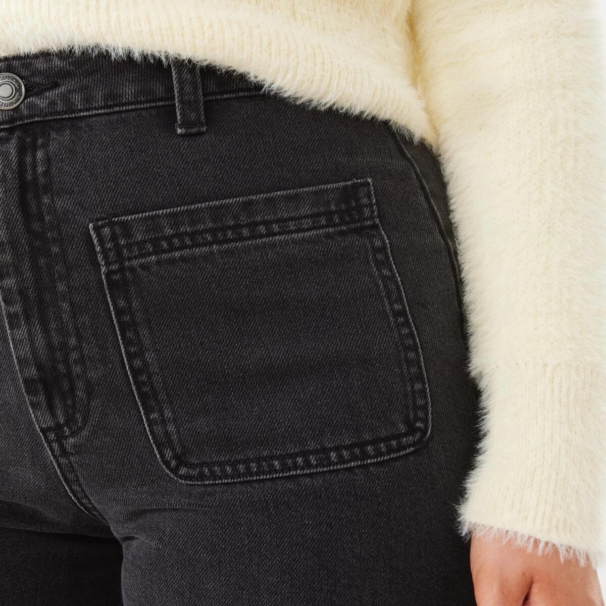 6 Wide Leg Pocket Jeans BLACK WASH, 6 of 7