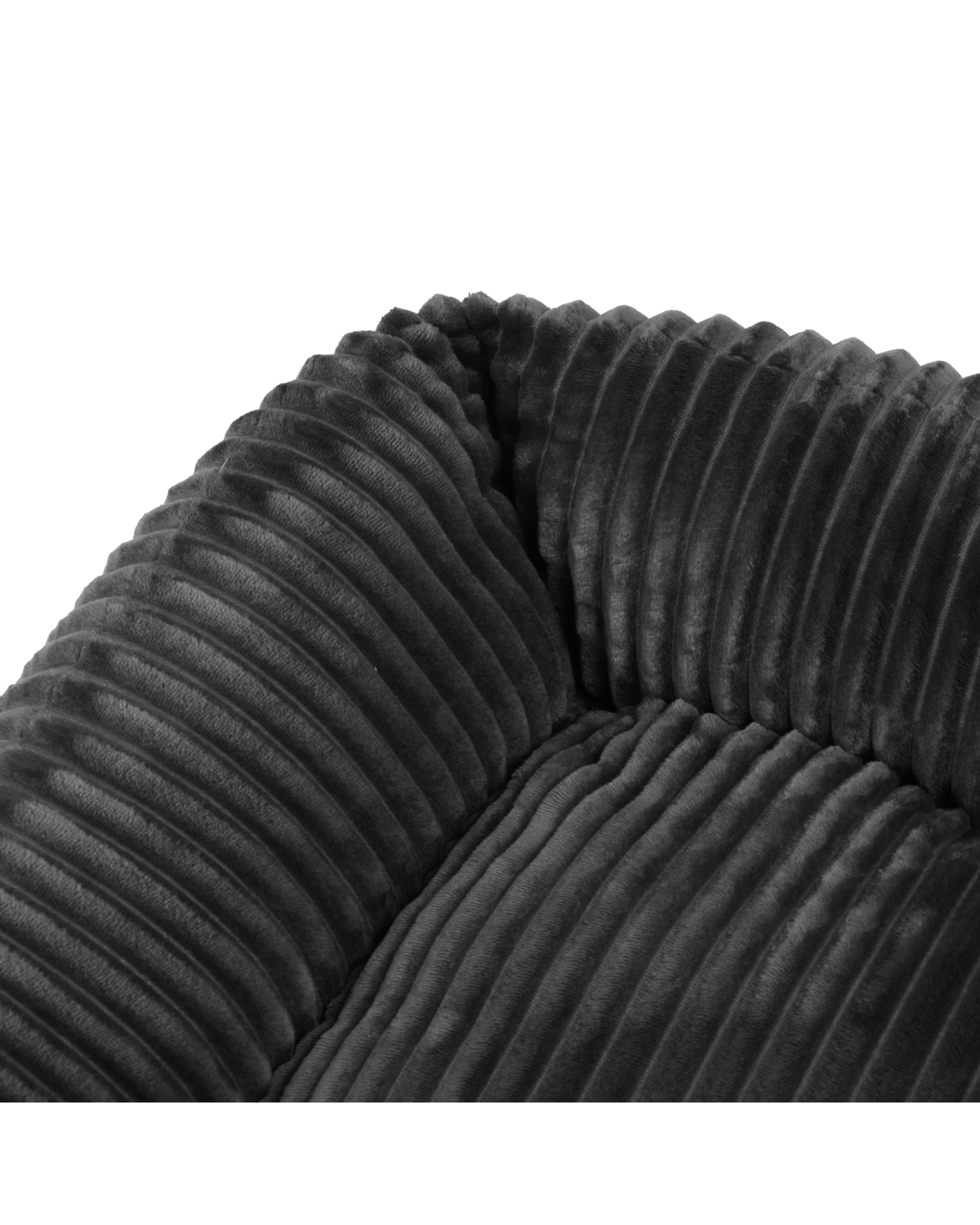 6 Charlie's Ascher Plush Corduroy Square Pet Nest Bed Medium - Grey, 6 of 7
