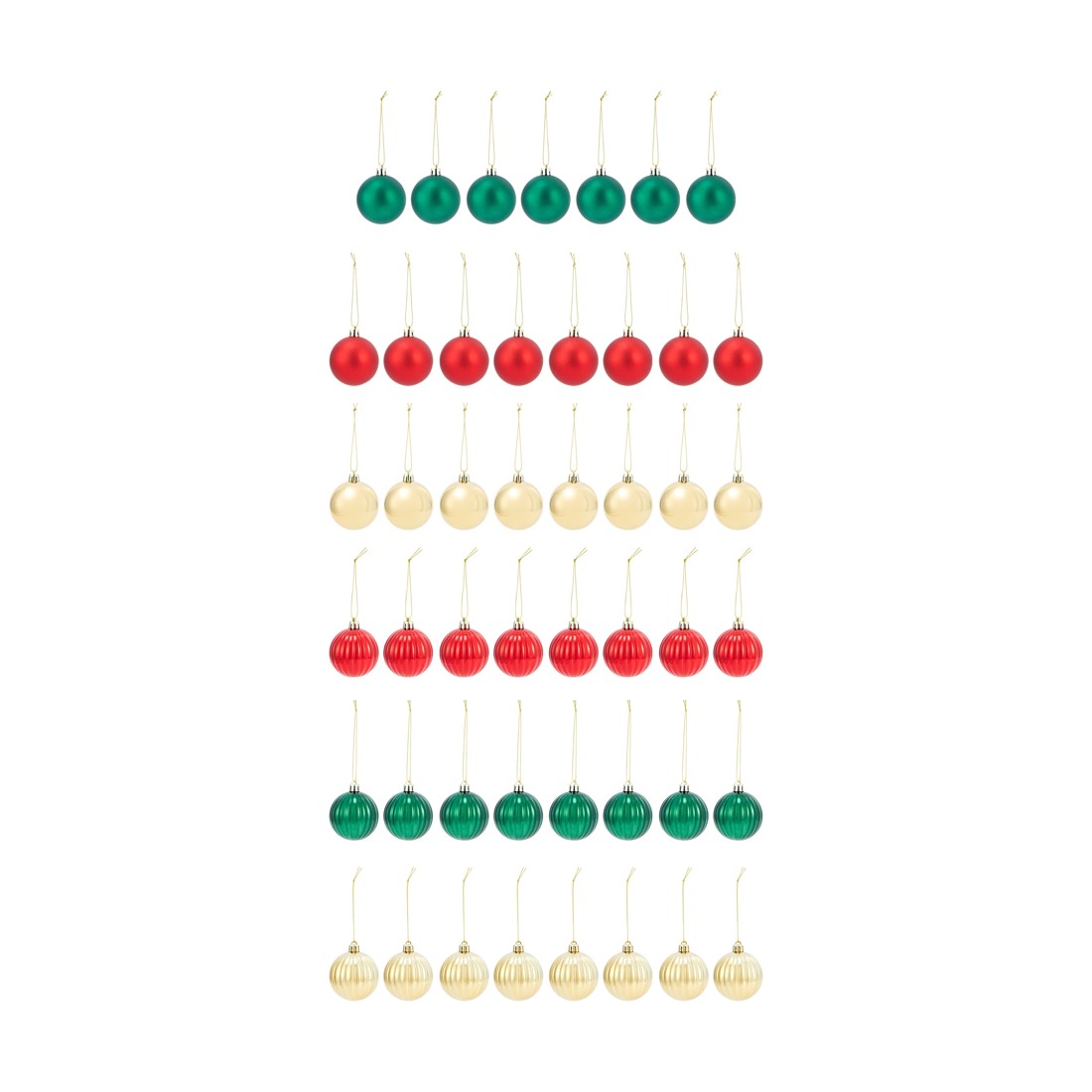 2 47 Pack 6cm Traditional Baubles, 2 of 10