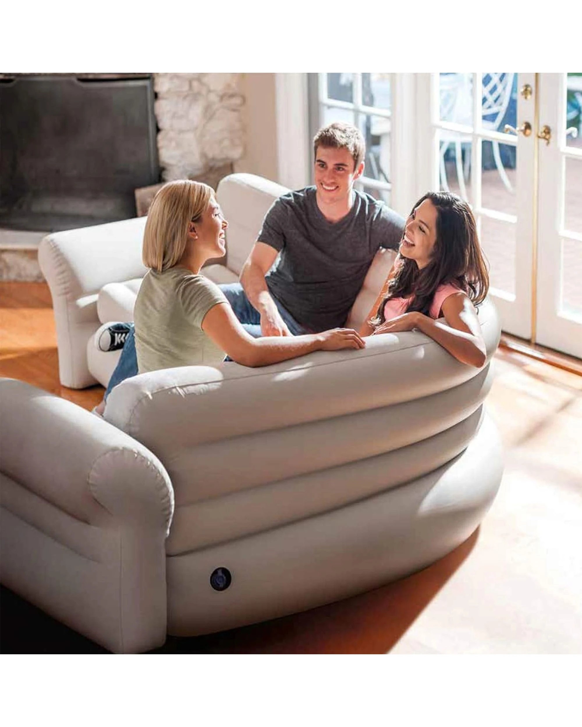 6 Intex Corner Sofa Inflatable Couch - L-Shaped Corner Sofa, 6 of 7