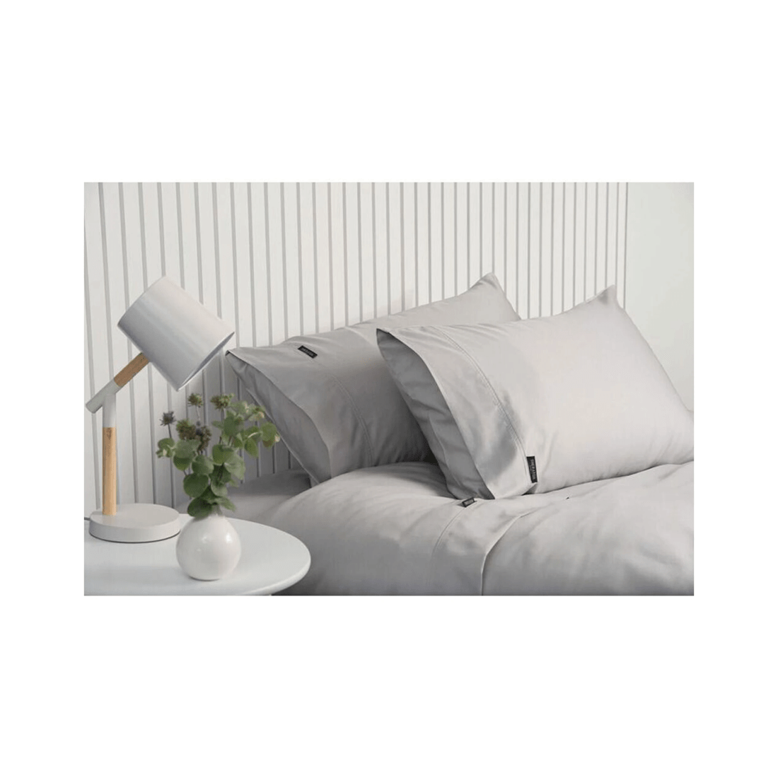 1 Sheraton Luxury Fitted Sheet Set 1000tc Cotton Rich King Size Bed Dove .
 - King Bed
 - Grey, 1 of 3