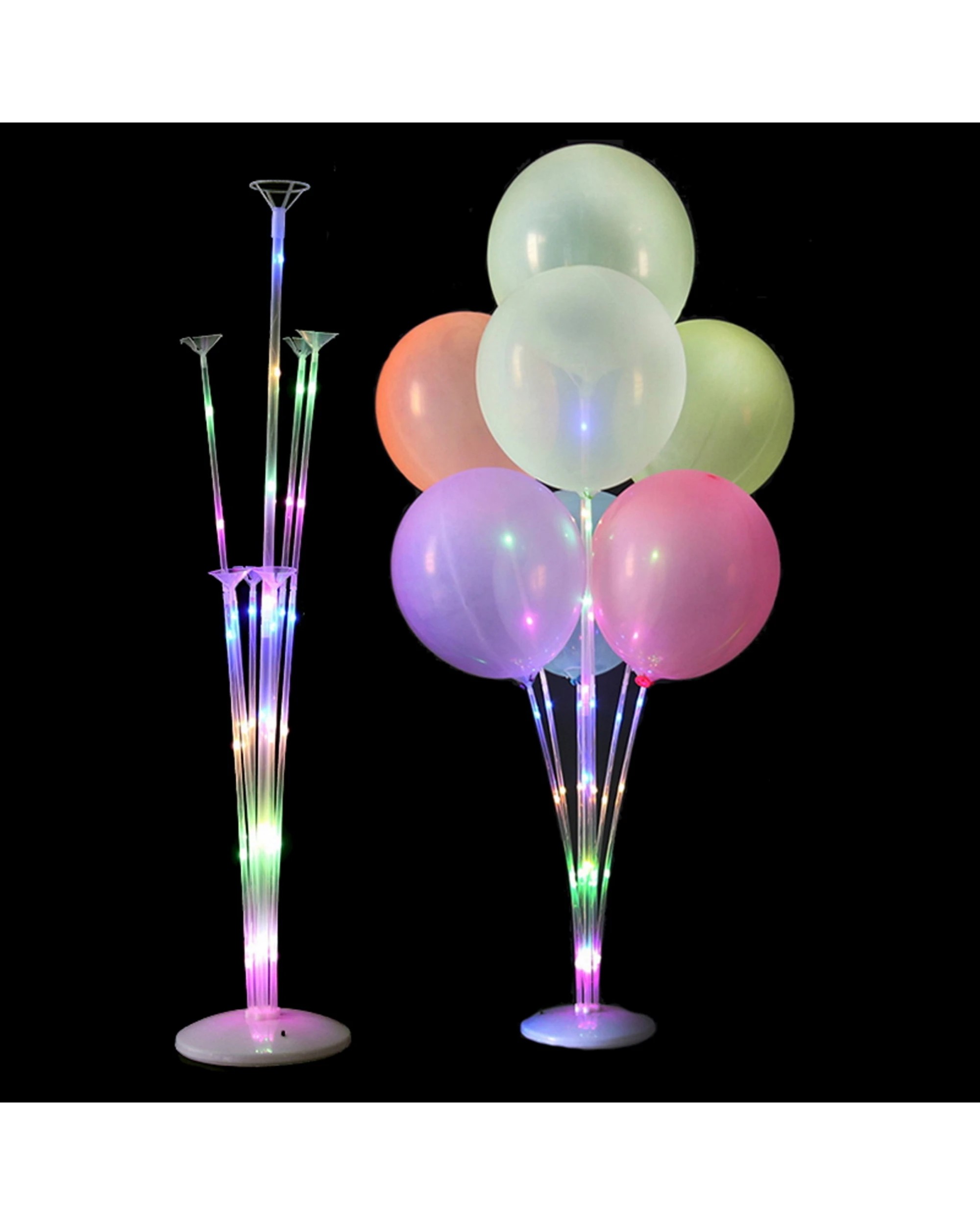 1 Partyrama LED Flashing Balloon Stand For 7 Balloons, 1 of 3