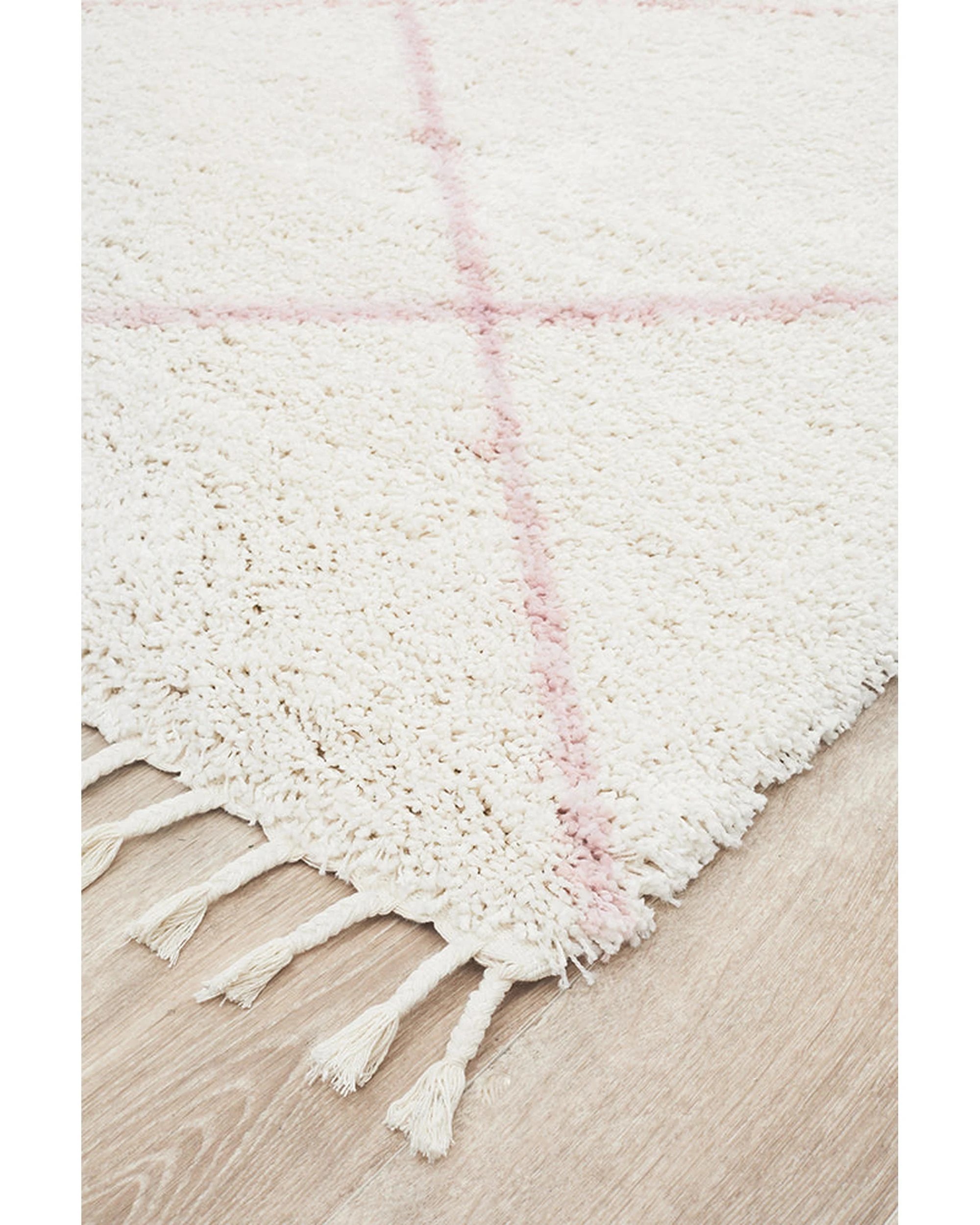 3 Rug Culture Saffron 22 Pink Rug — Moroccan-inspired, Power-loomed Polypropylene, 290 x 200 cm, 4 cm Pile - Assorted, 3 of 7