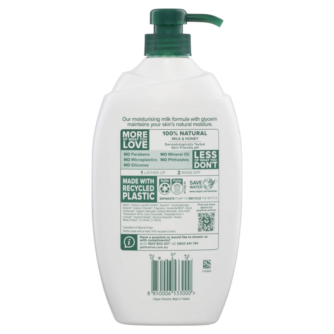 2 Palmolive Naturals Body Wash 1L - Milk & Honey, 2 of 9