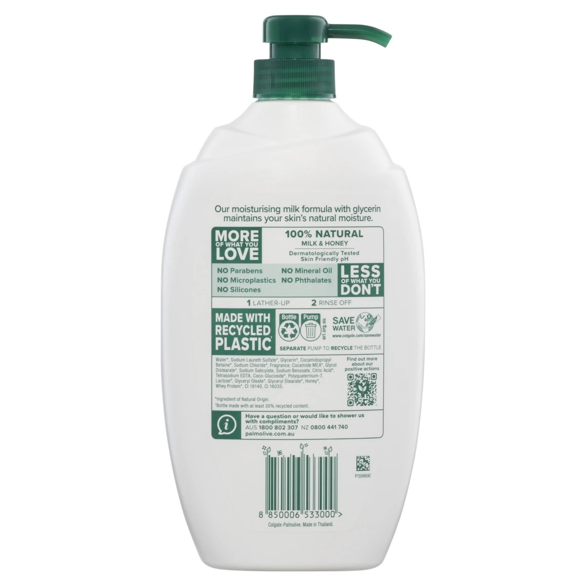 2 Palmolive Naturals Body Wash 1L - Milk & Honey, 2 of 9