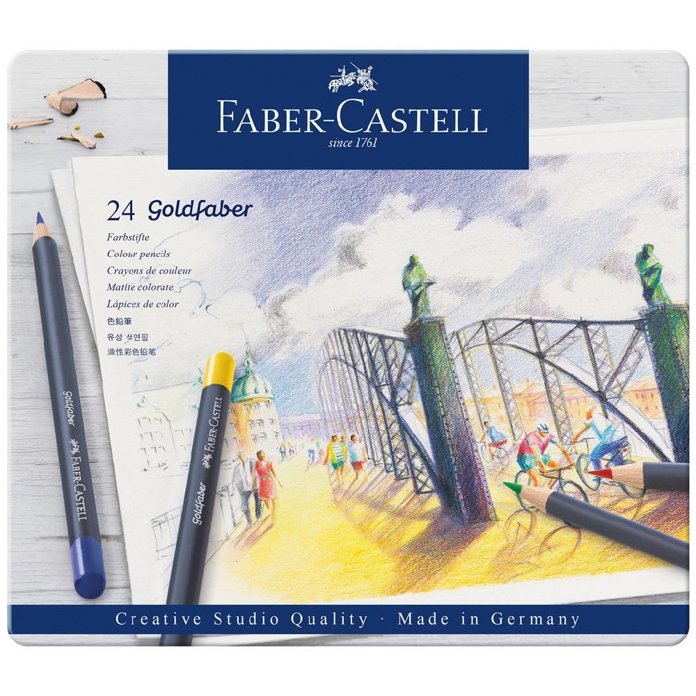 1 Faber-Castell Goldfaber Coloured Pencils 24 Pack, 1 of 3