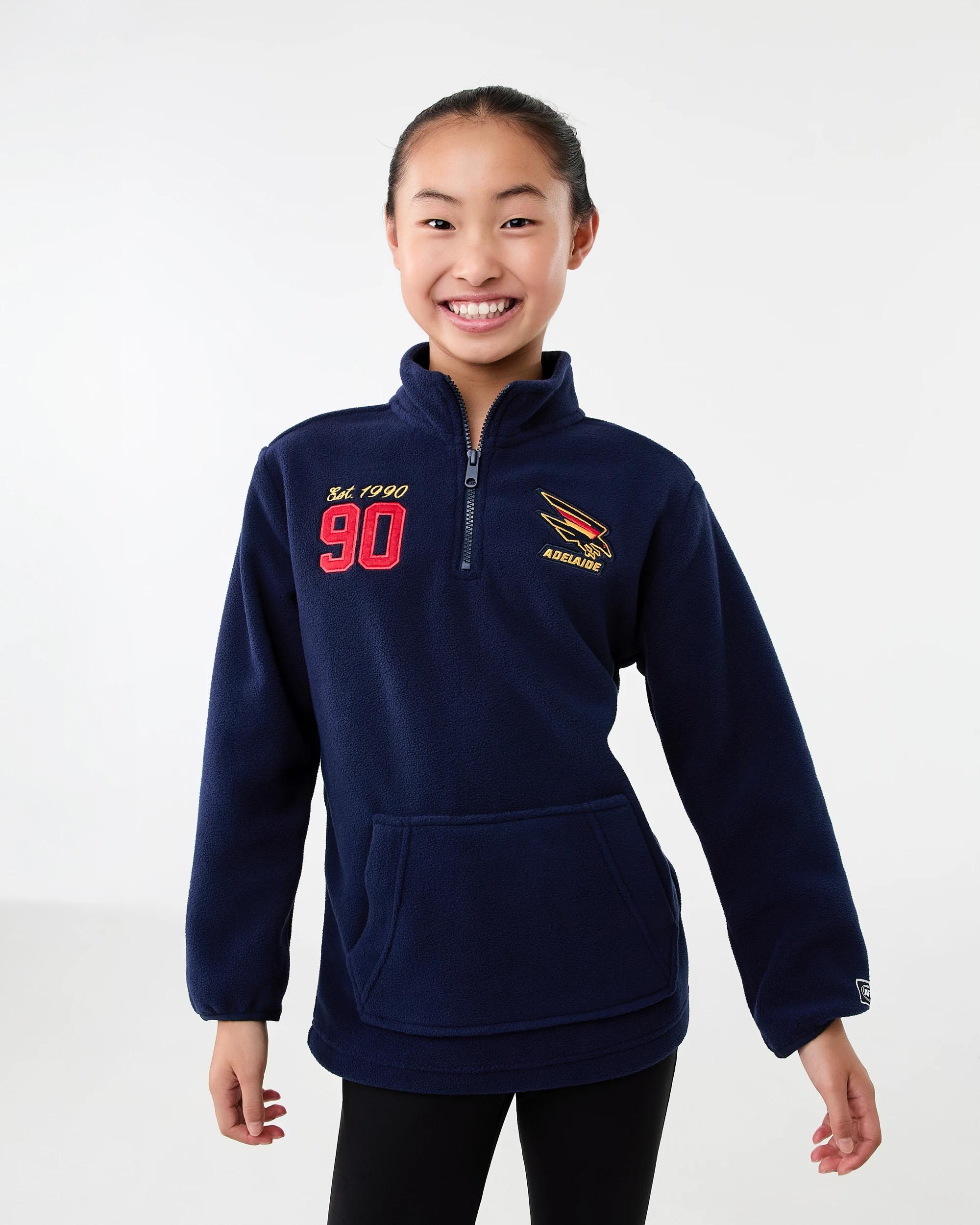 1 Official AFL Kids Polar Fleece Jacket Adelaide, 1 of 10
