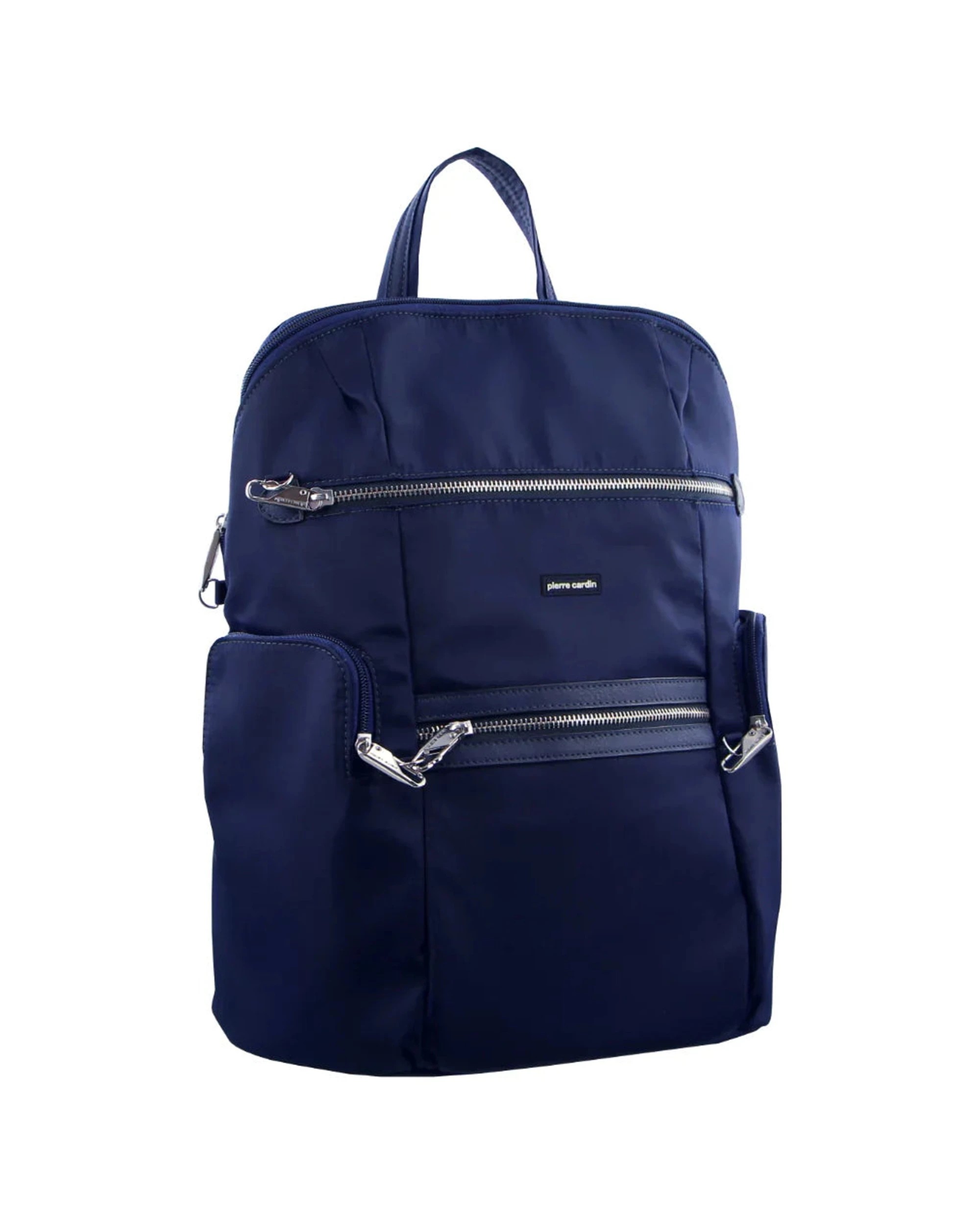 1 Pierre Cardin Nylon Anti-Theft High Quality Backpack Functional 29.5x17x37cm - Blue, 1 of 3