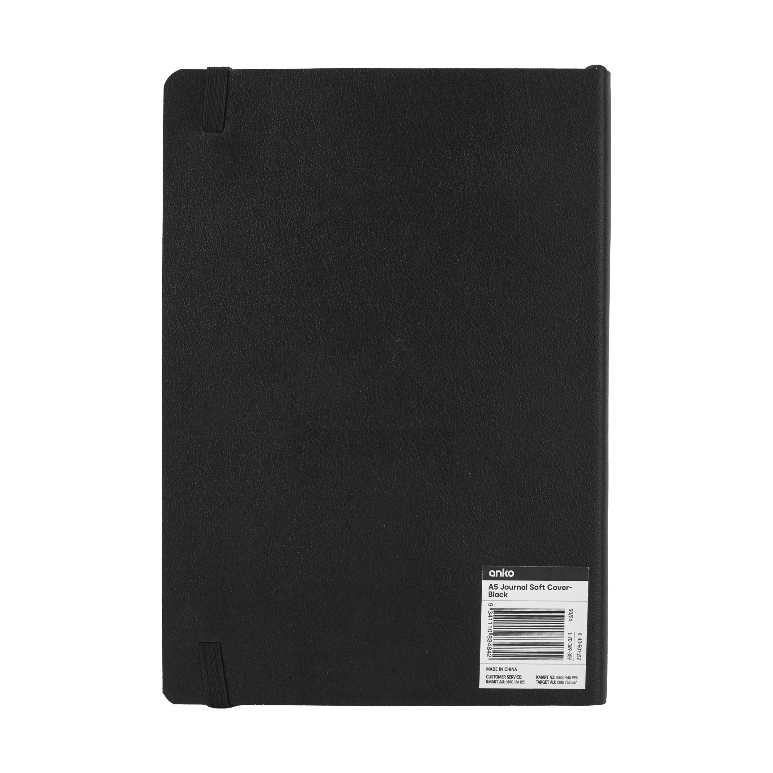 5 A5 Journal Soft Cover - Black, 5 of 5