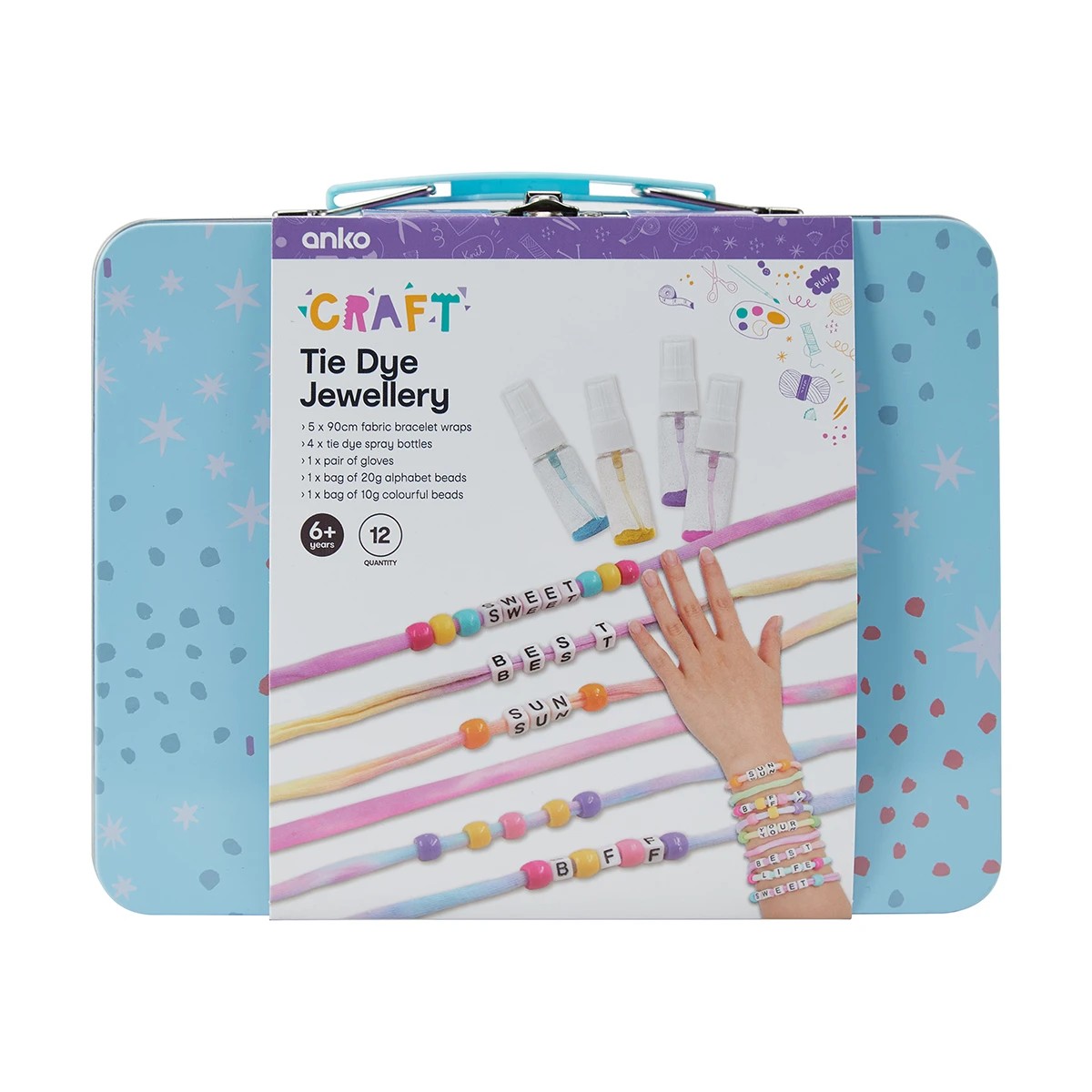 1 12 Piece Tie Dye Jewellery Kit, 1 of 10