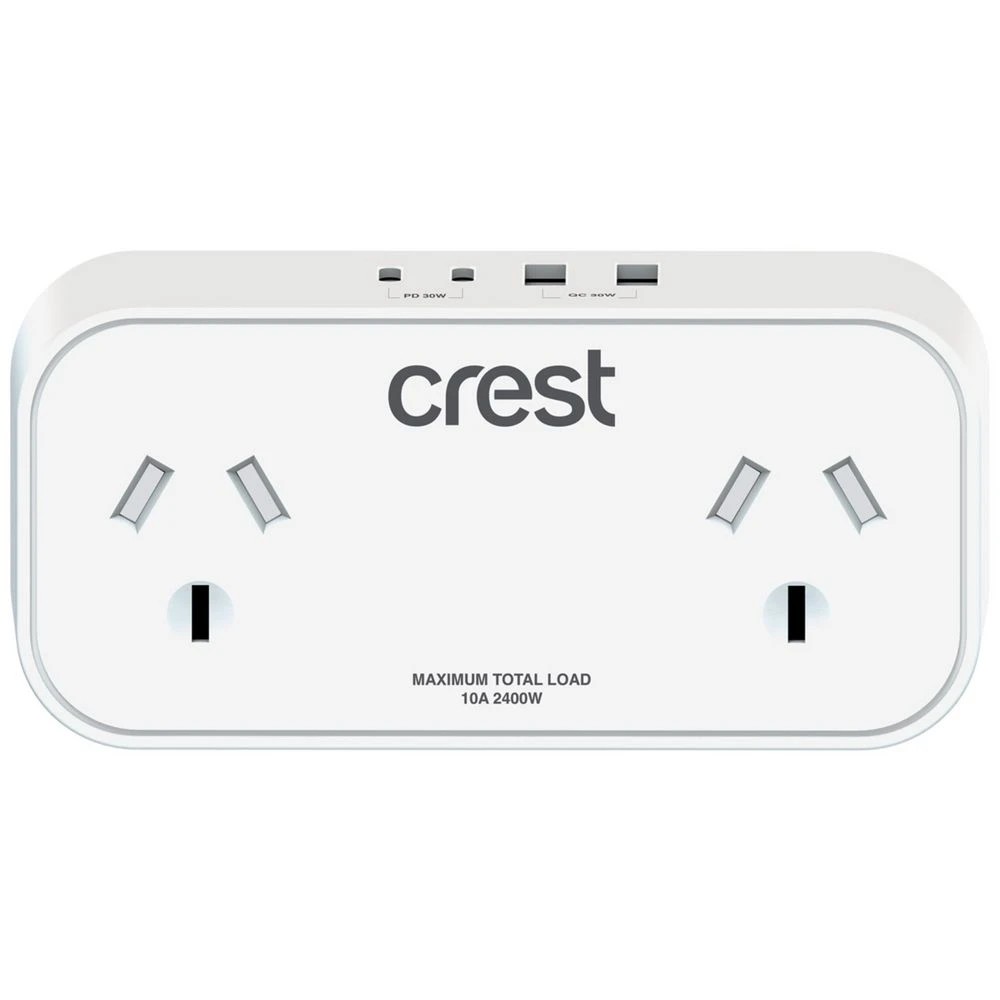 1 Crest Double Power Adaptor 4 USB 2C+2A 30W, 1 of 3