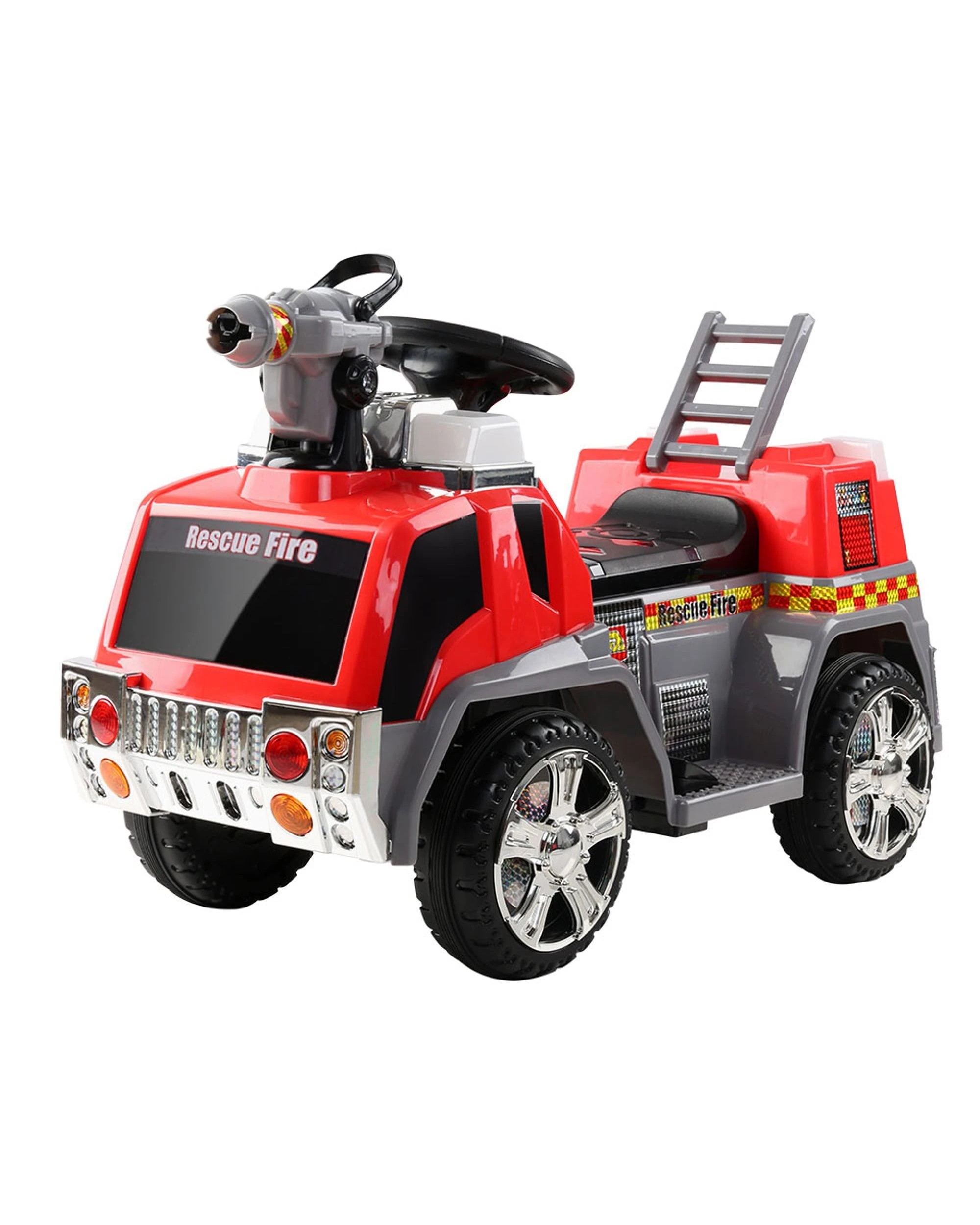 1 Rigo Kids Electric Ride On Car Fire Engine Fighting Truck Toy Cars 6v
 - Red, 1 of 3