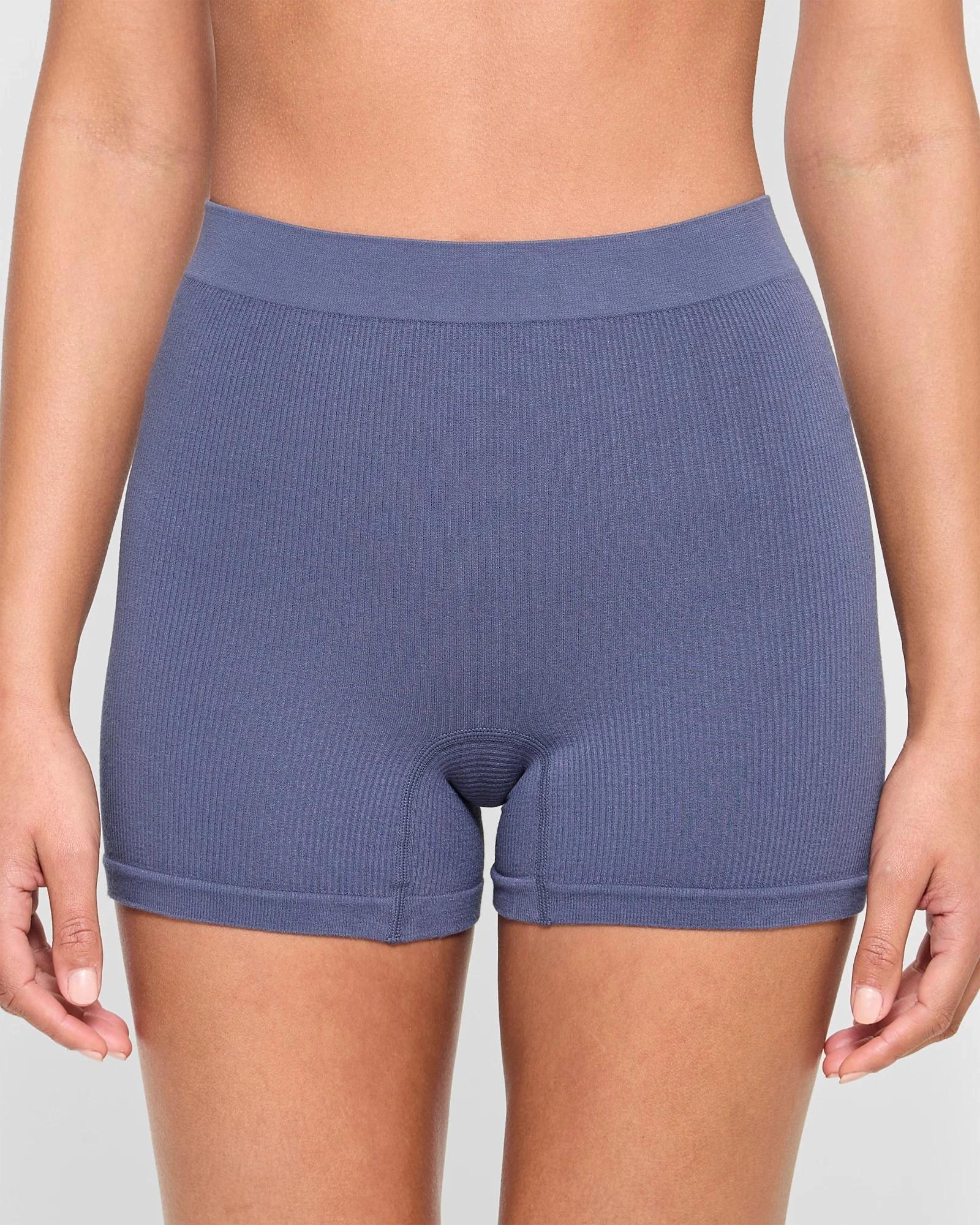1 Target Woman Bamboo Ribbed Shorties NIGHTSHADOW BLUE, 1 of 3