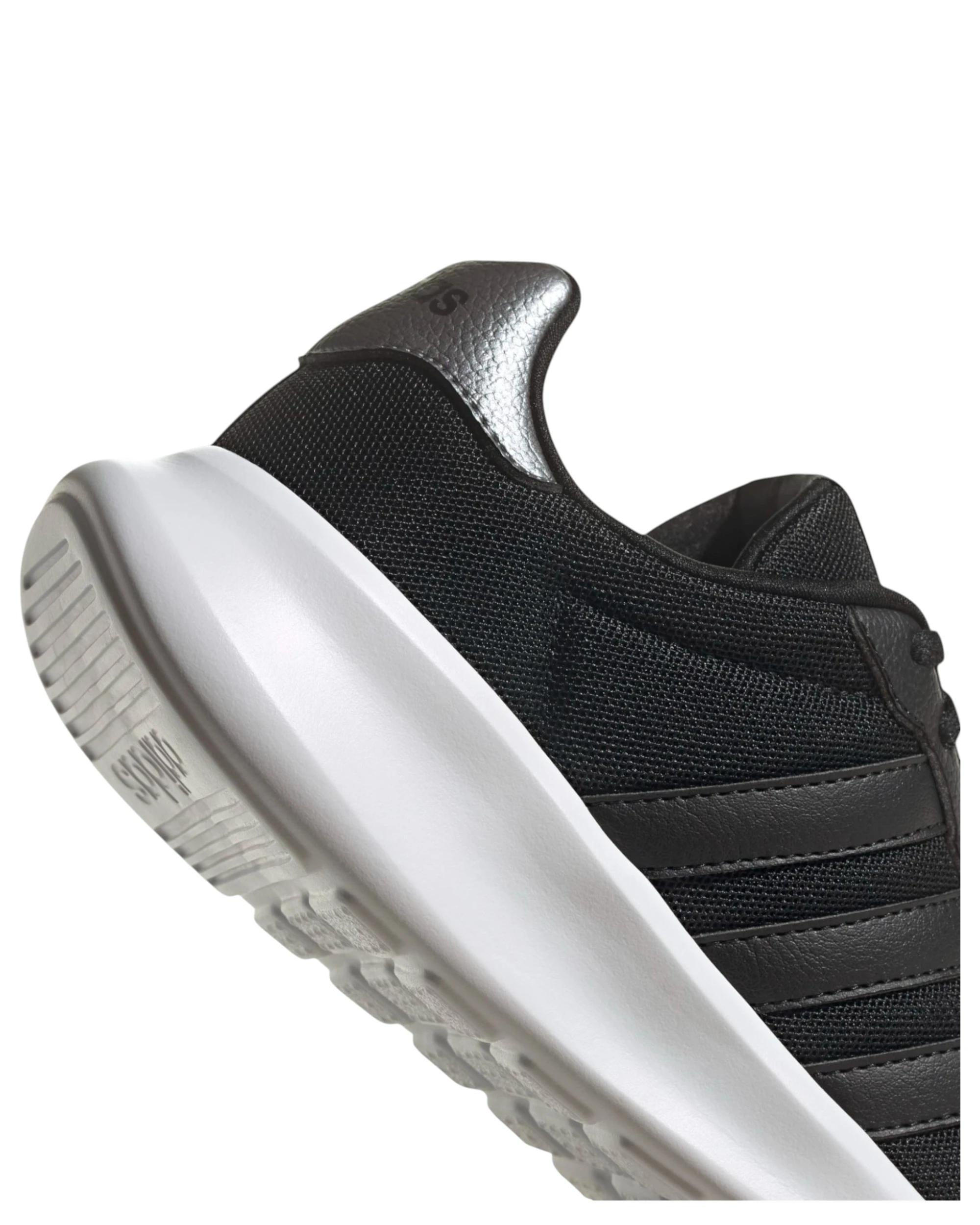 7 Adidas Womens Lite Racer 3.0 Black/ White Athletic Running Shoes BLACK/WHITE, 7 of 8