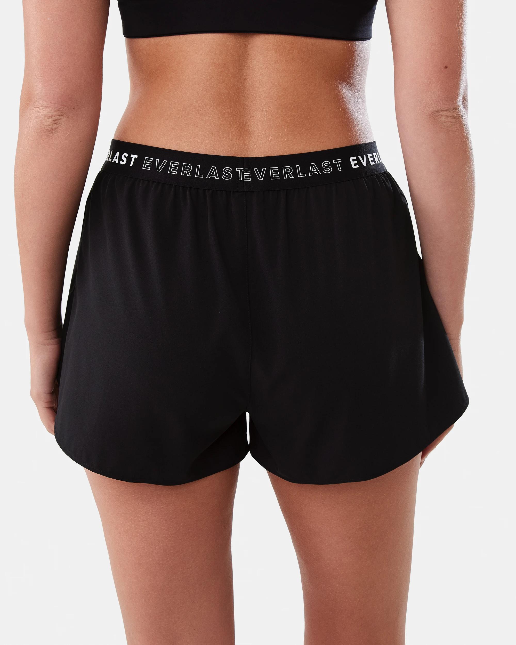 3 Everlast Womens Woven Shorts EVERLAST BLACK, 3 of 7