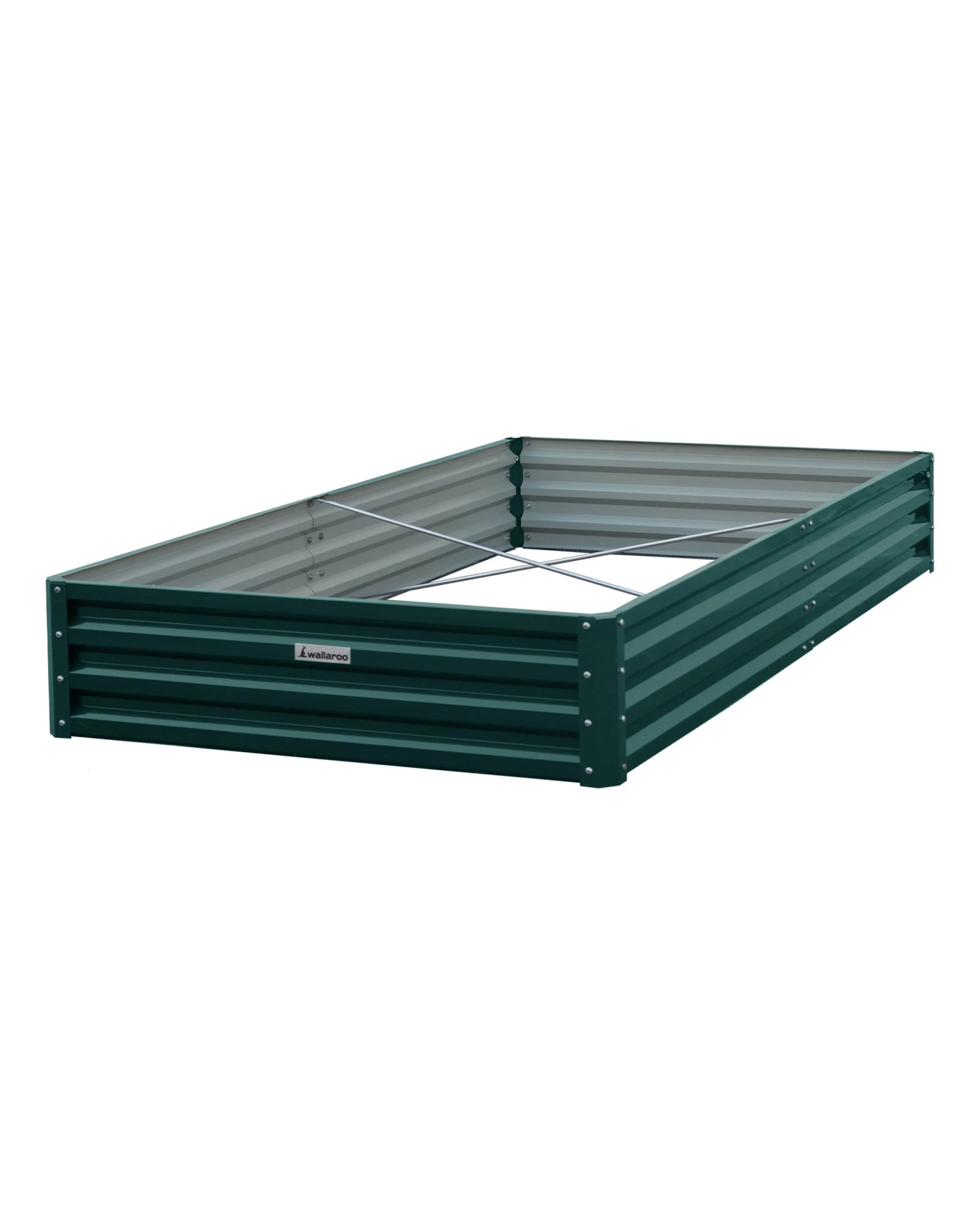 1 Wallaroo Galvanized Steel Raised Garden Bed 240 x 120 x 30cm Plants Vegetables Herbs Flowers - Green, 1 of 5
