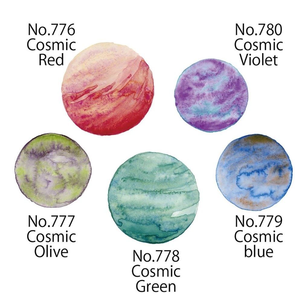 5 Kuresake Gansai Tambi Granulating Watercolours 5 Pack, 5 of 10