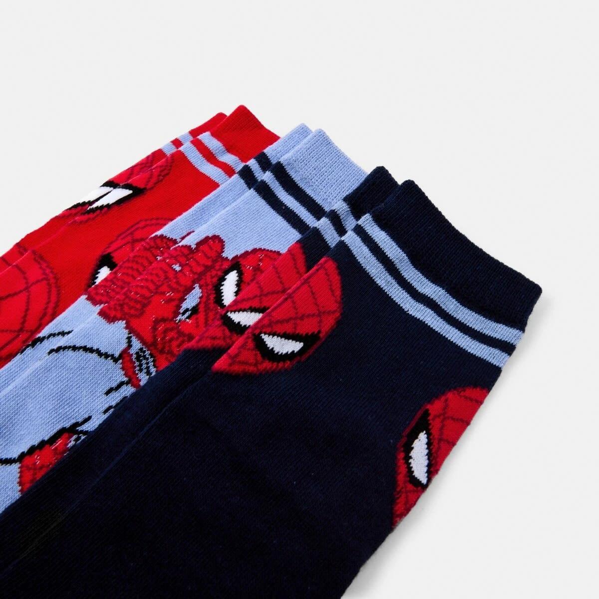 2 3 Pack Marvel Spider-Man License Crew Socks Spiderman, 2 of 3