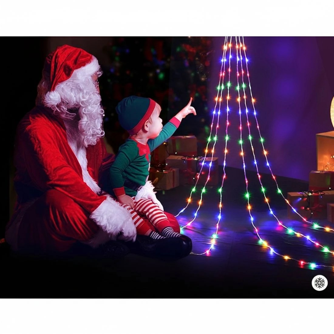 6 Jingle Jollys 5M Christmas Lights String Light 320 LED - Multi, 6 of 7