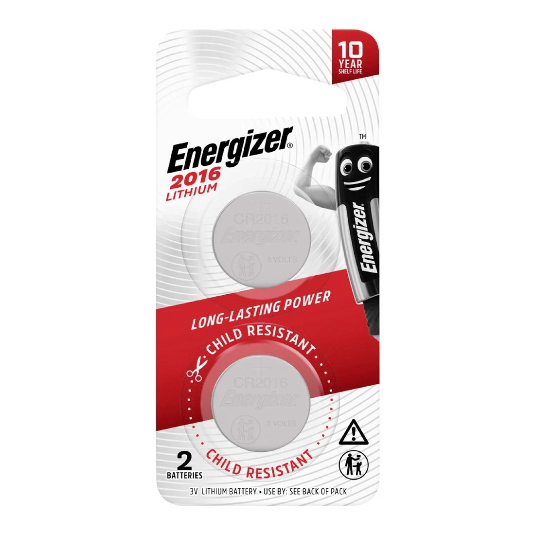 1 Energizer 2016 Lithium Coin Battery 2 Pack, 1 of 1