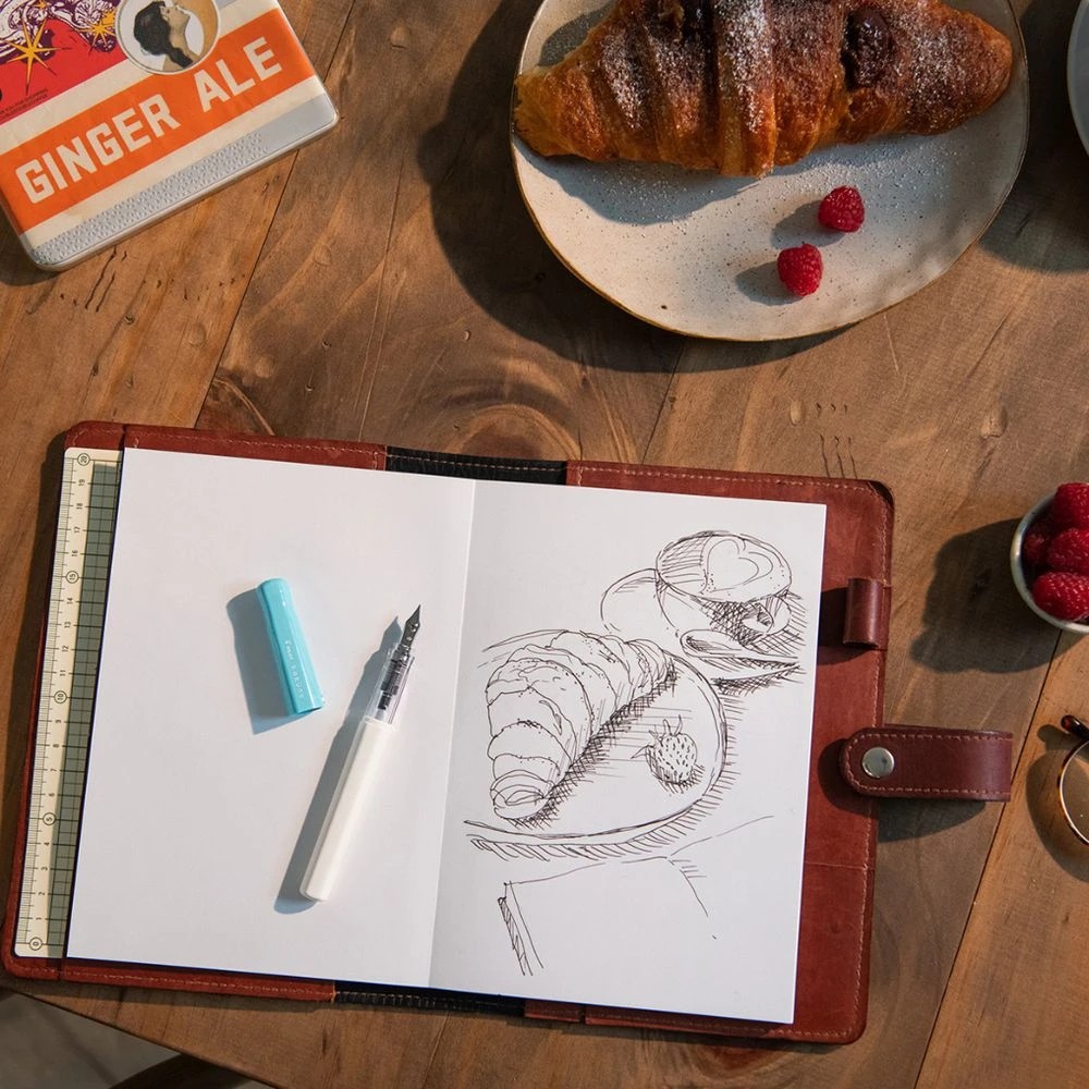 4 PILOT Kakuno BegreeN Fountain Pen Fine Soft Blue, 4 of 5