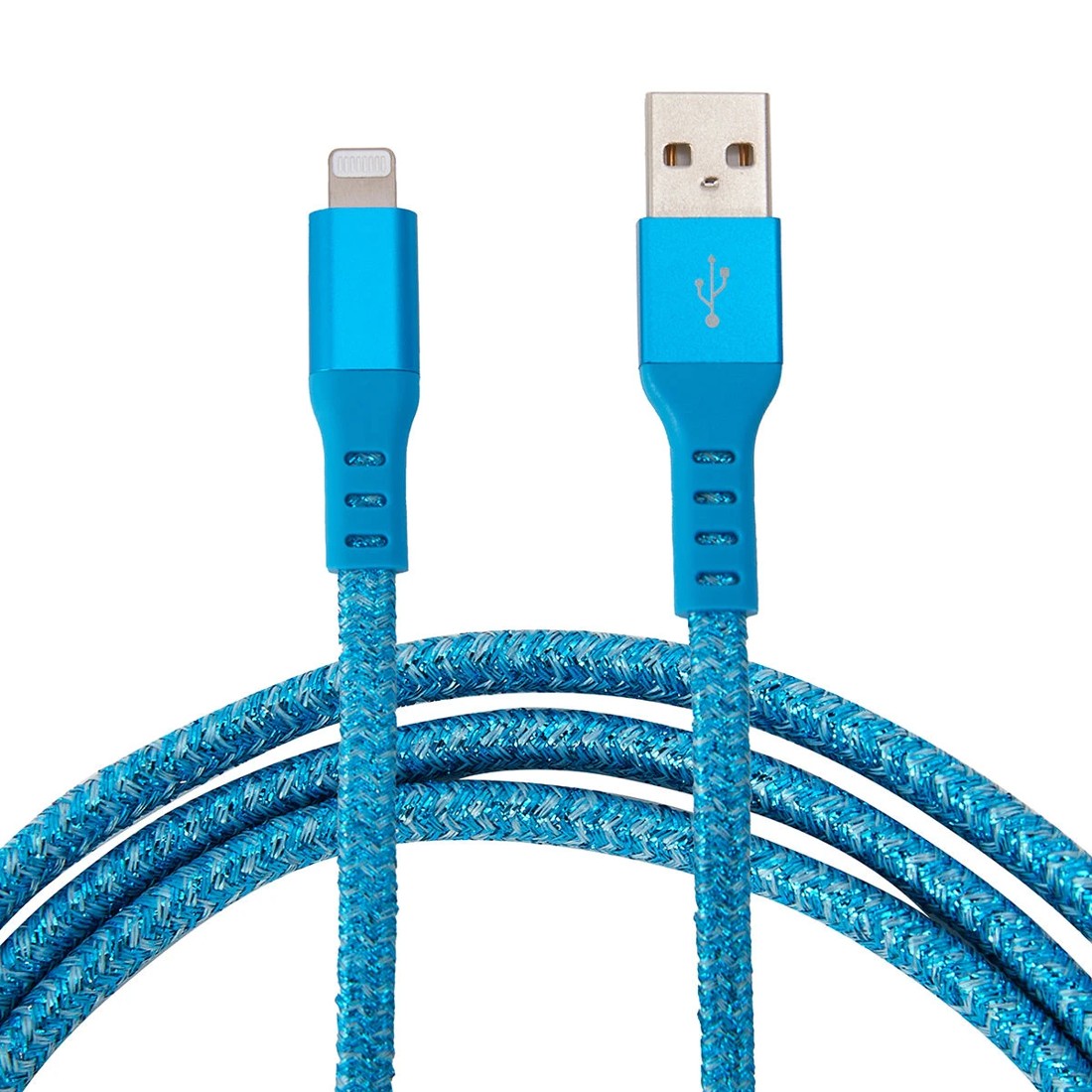 1 USB Lightning Metal Cable 1m - Blue, 1 of 4