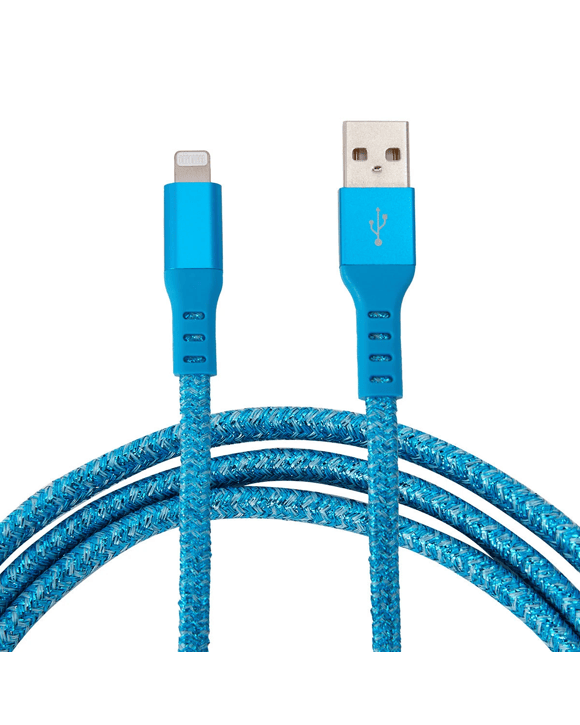 USB Lightning Metal Cable 1m - Blue