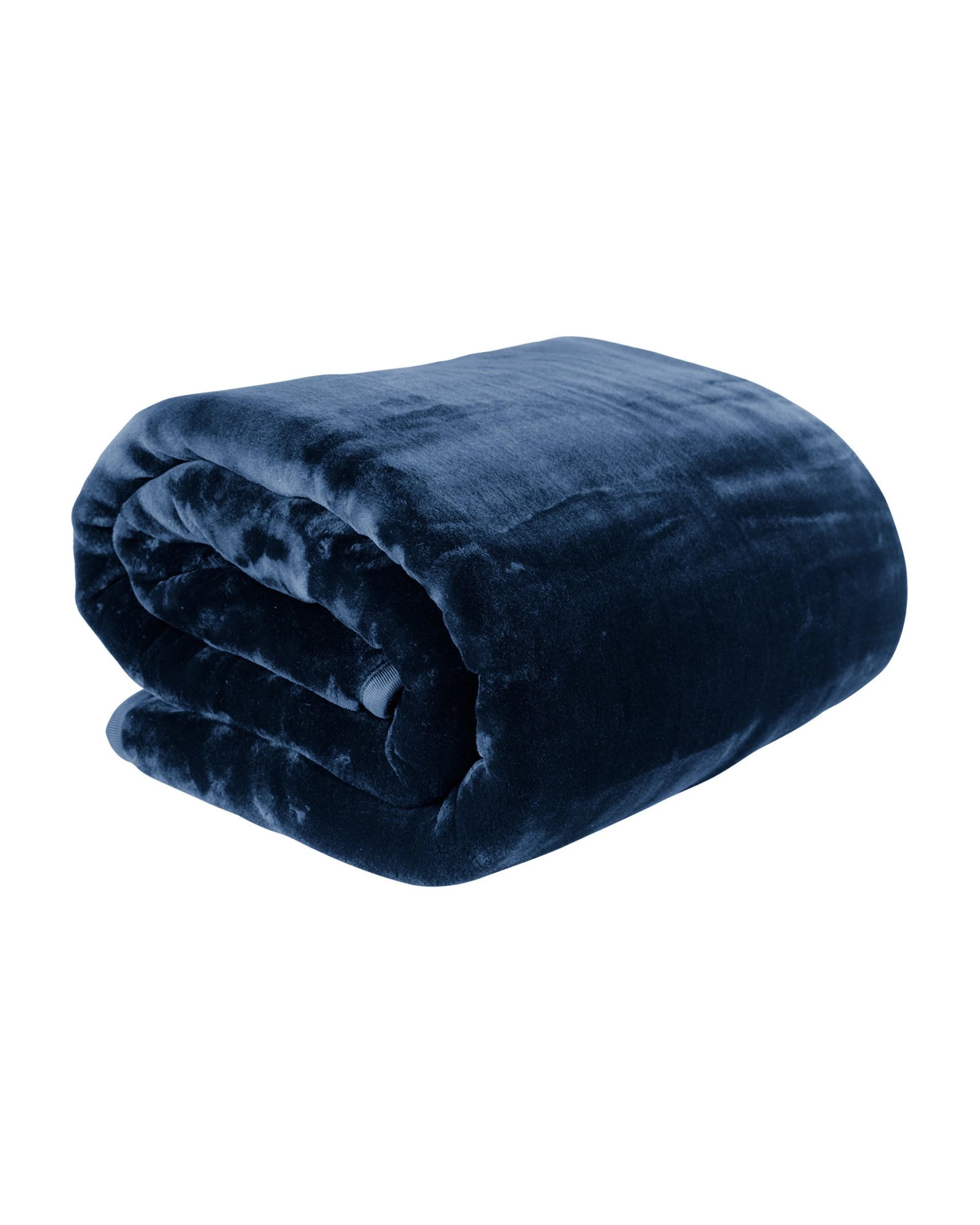 1 Laura Hill 600-gsm Mink Blanket Double-sided Soft Plush Bed Faux Throw Rug Wine Navy
 - Queen Bed, 1 of 7
