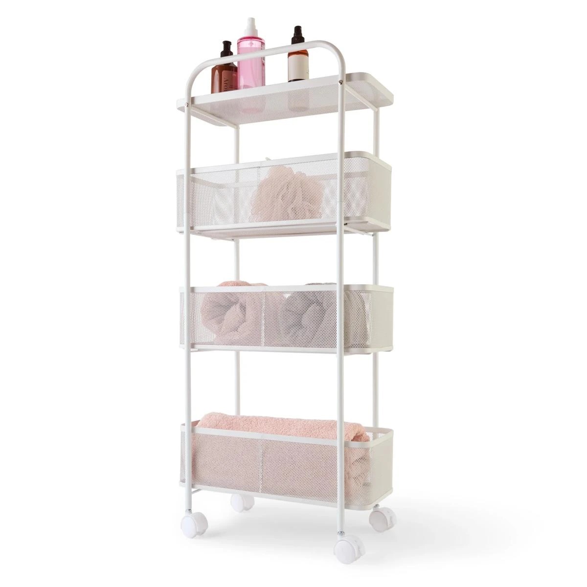 4 Slim Line Metal Trolley, 4 of 10