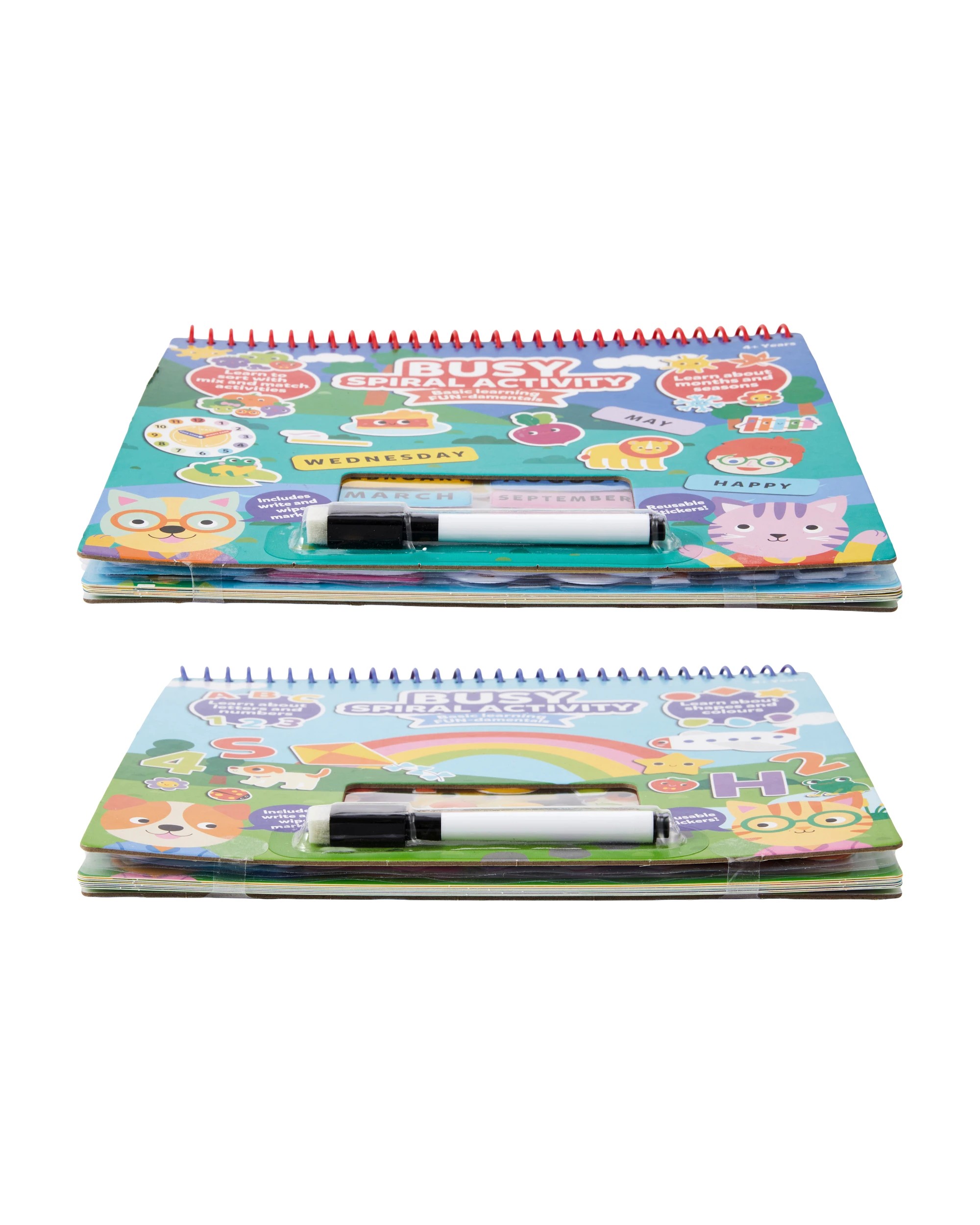 5 Busy Spiral Activity Basic Learning Fun-damentals - Assorted, 5 of 7