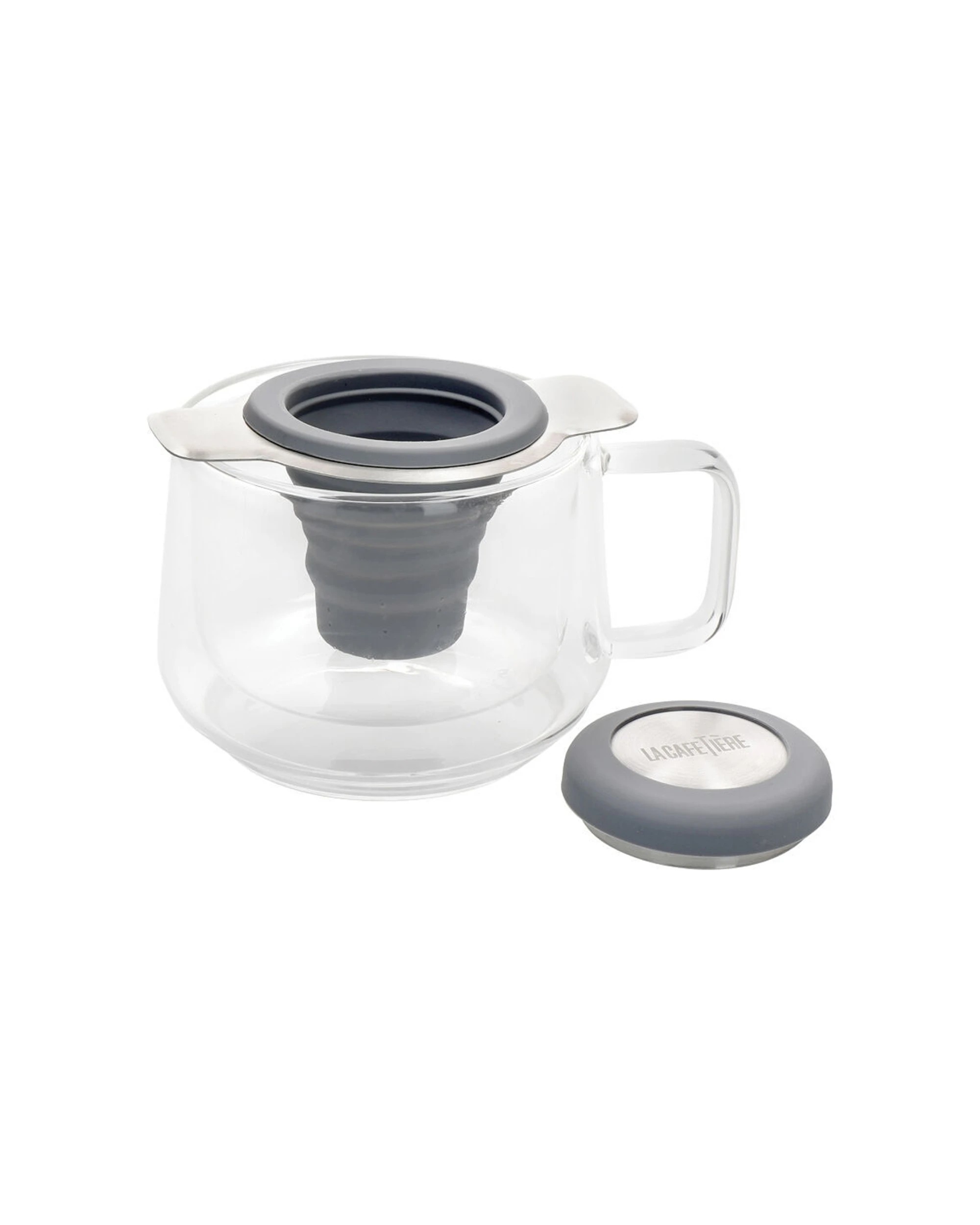 6 La Cafetiere 3PK Invertible Silicone Loose Leaf Tea Filter Infuser - Grey, 6 of 6