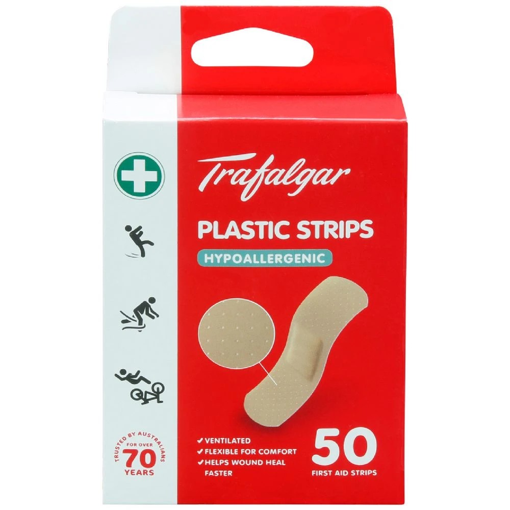 1 Trafalgar Premium Plastic Strips 50 Pack, 1 of 3