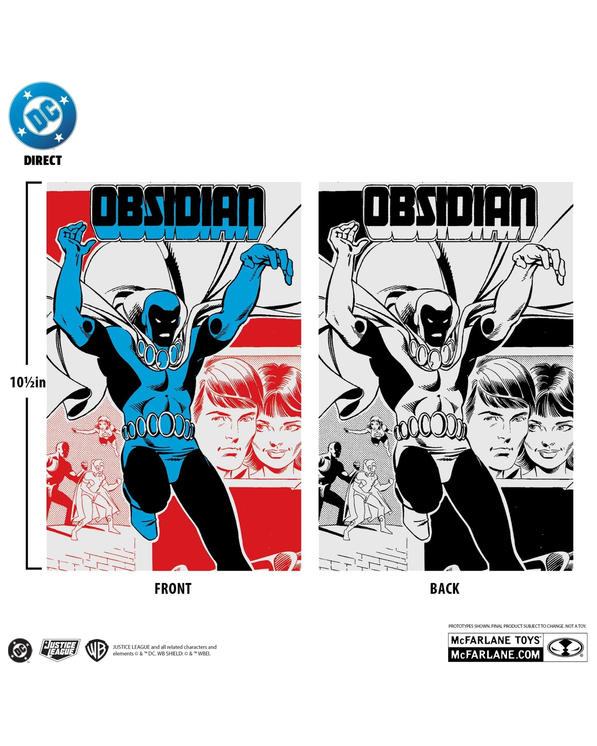 7 DC Direct Gold Label Infinity Inc. #16 Obsidian 7 inch Action Figure, 7 of 10