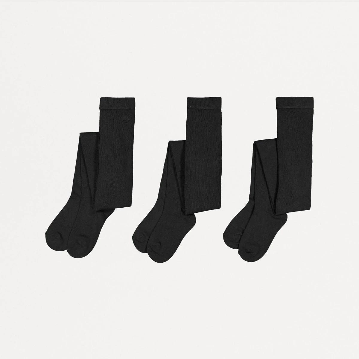 1 3 Pack School Cotton Rich Tights Nvy Sphire, 1 of 3