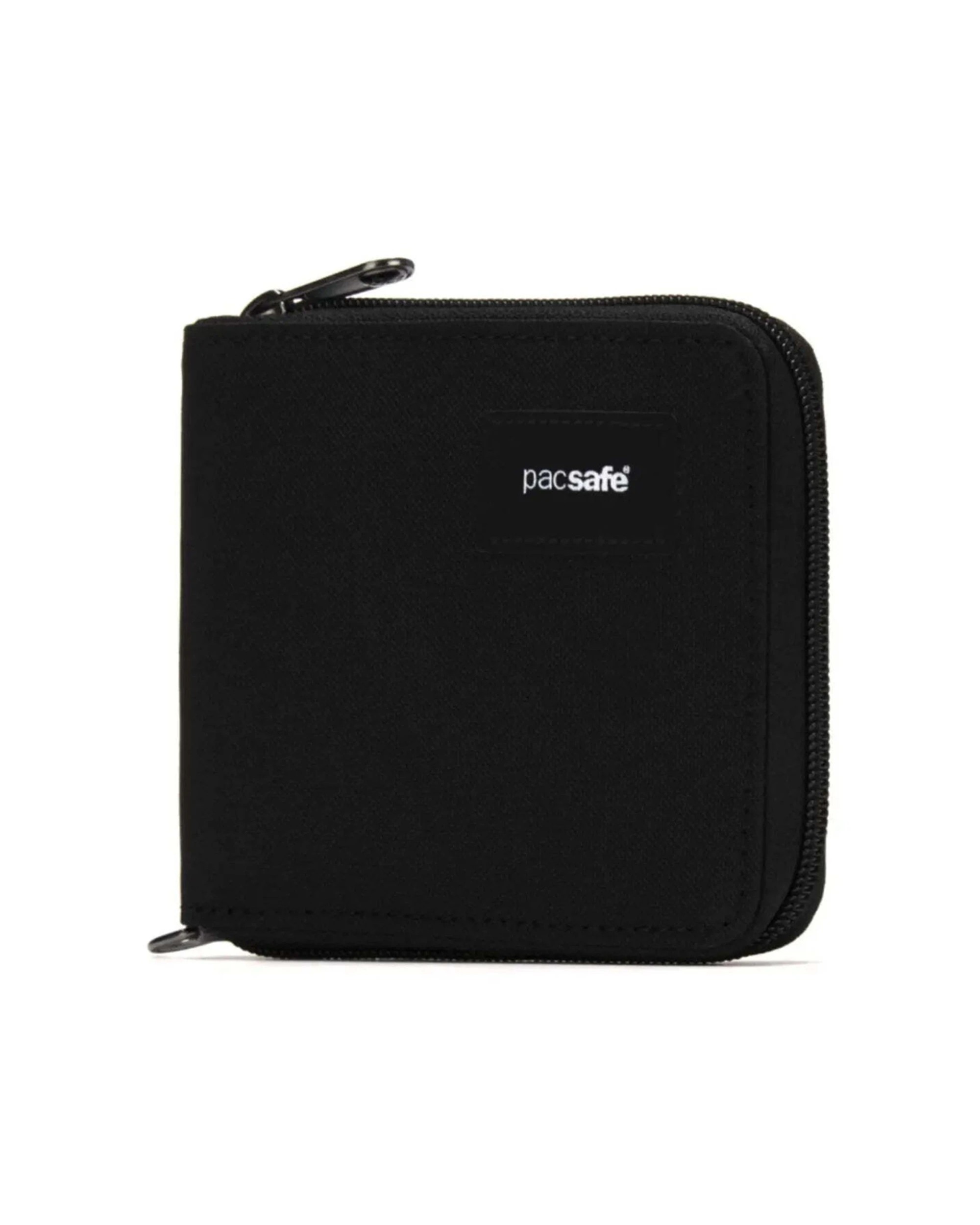 1 Pacsafe RFIDsafe Zip Around Wallet RFID Blocking Easy Card Access Hidden Pocket Jet - Black, 1 of 7