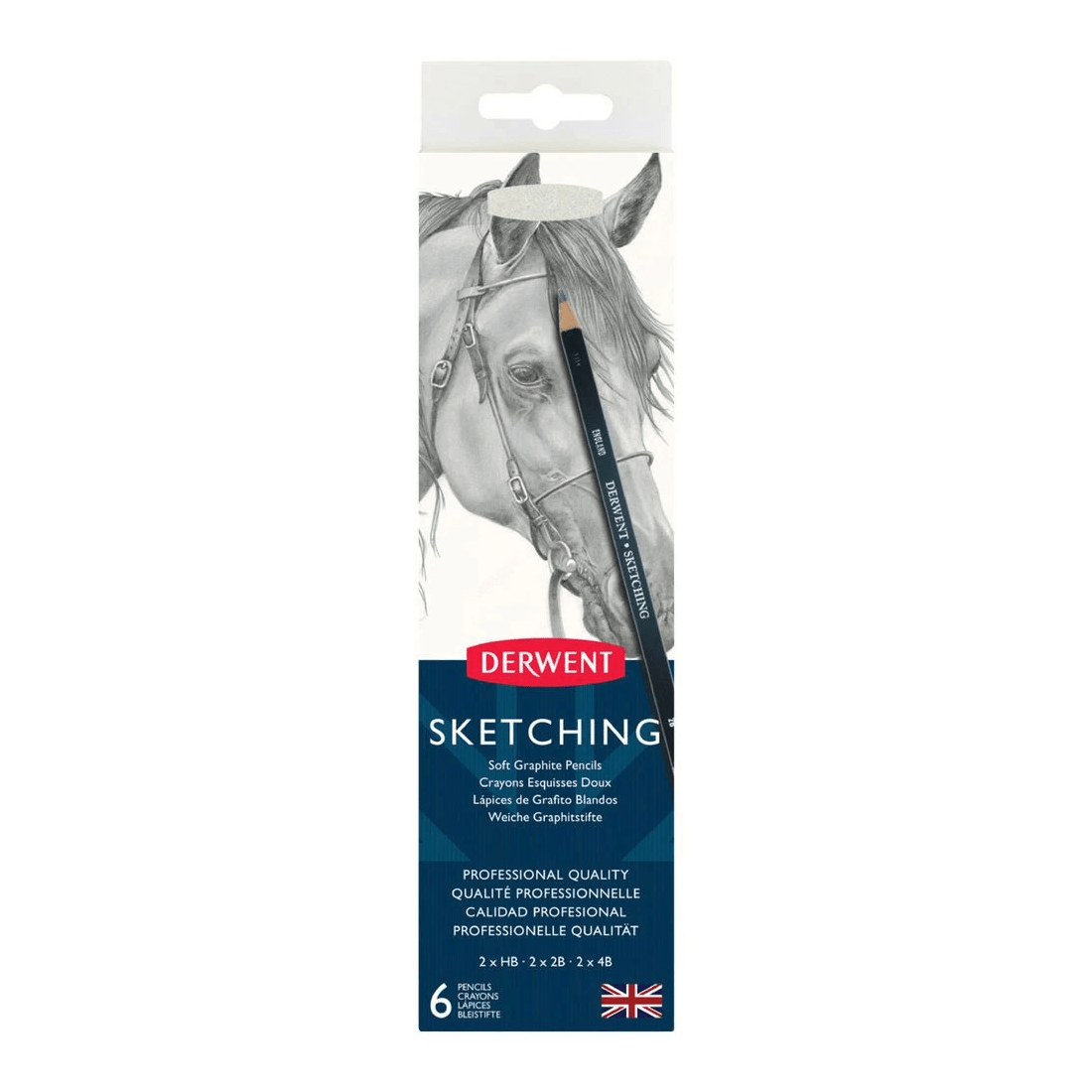 1 Derwent Sketching Tin 6 Pack, 1 of 4