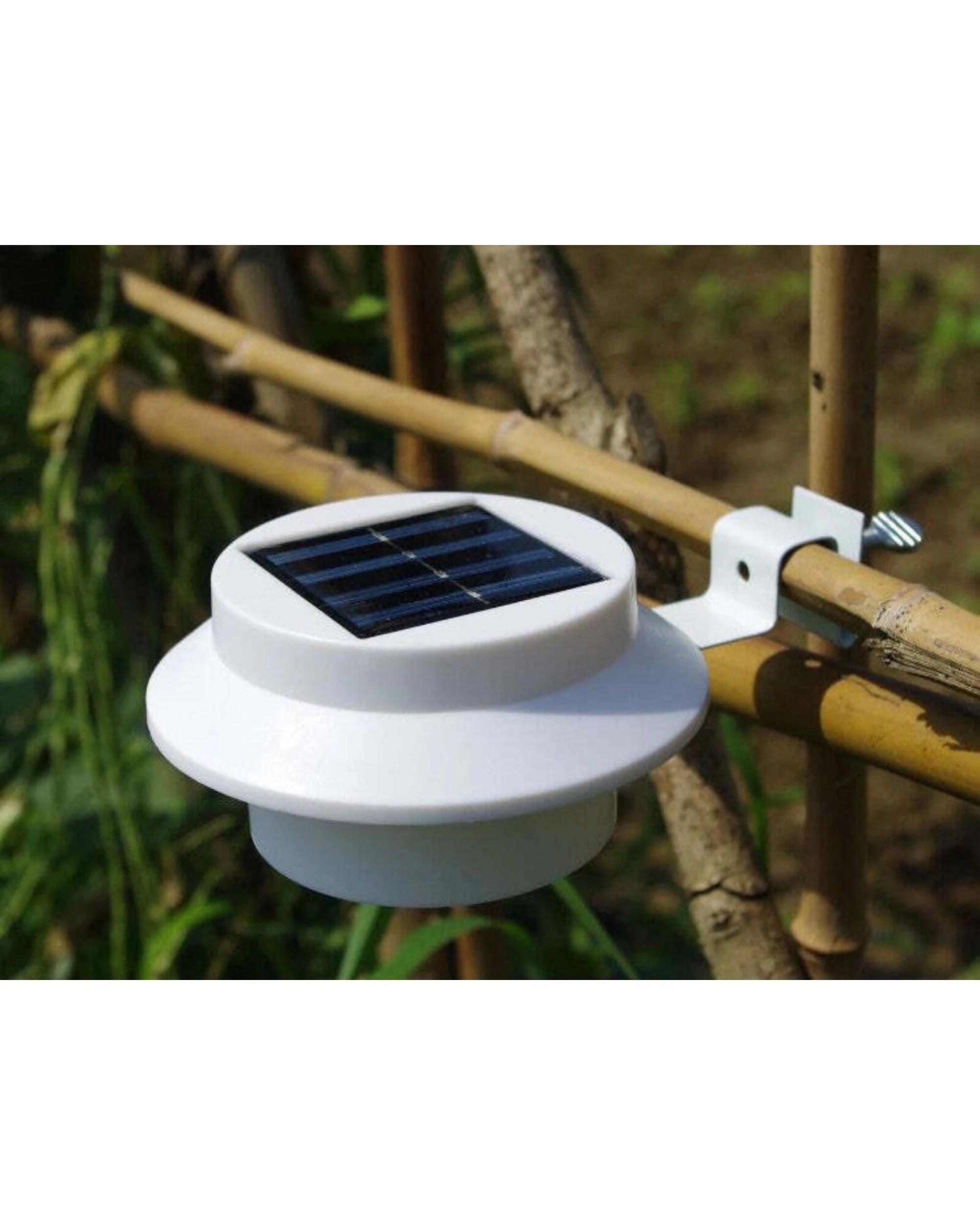 3 Lenoxx Solar Multipurpose Light (3-Piece, White) w/ Screw & Mount, Energy-Saving, 3 of 4