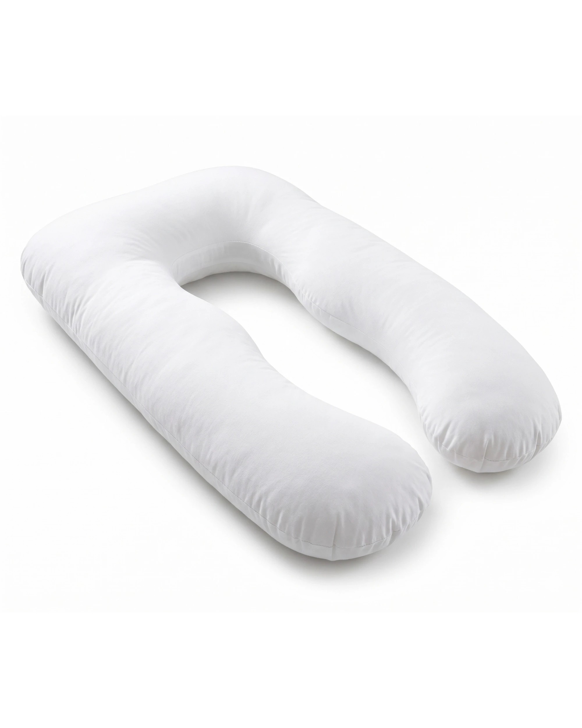 3 Linen Home Maternity Pregnancy Body Support Pillow U-Shape Nursing Cushion (80x140cm) in White, 3 of 4